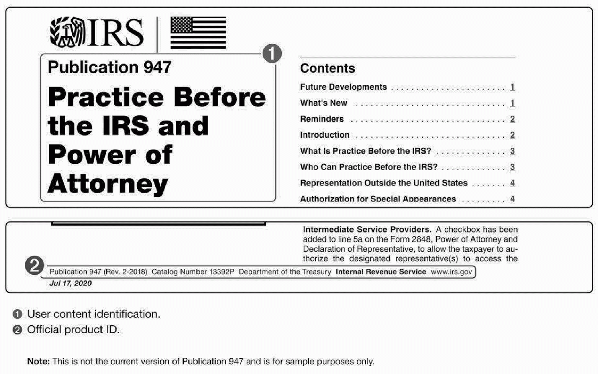 1 17 10 IRS Published Product Identification Internal Revenue 