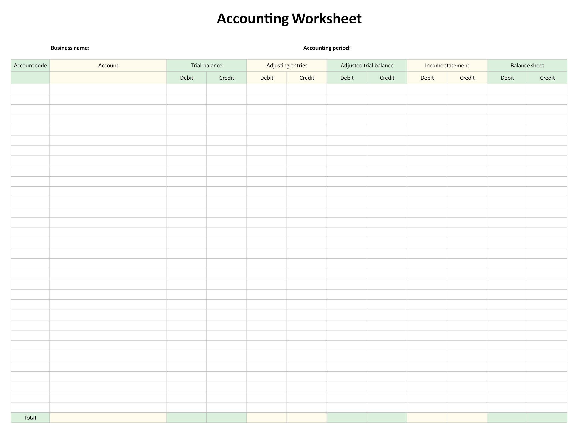 10 Best 8 Column Worksheet Printable Printablee Worksheets 