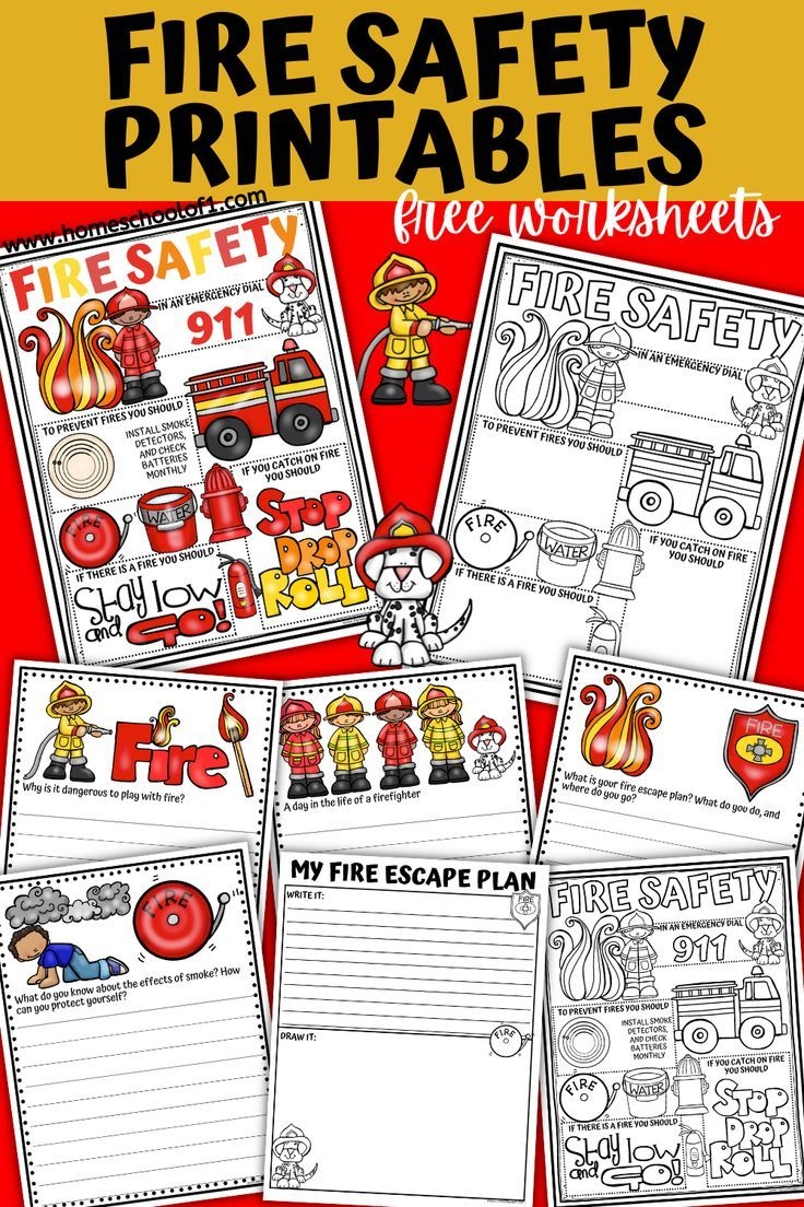 Free Fire Safety Printables For Kids