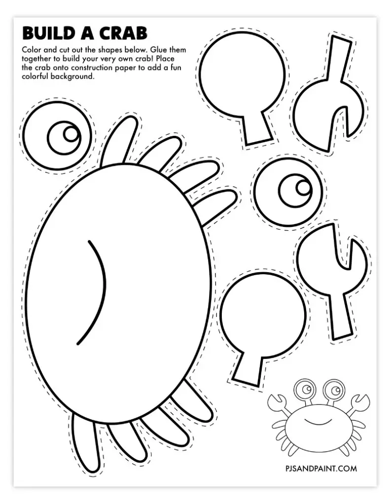109 Free Printable Build Your Own Crafts Pjs And Paint