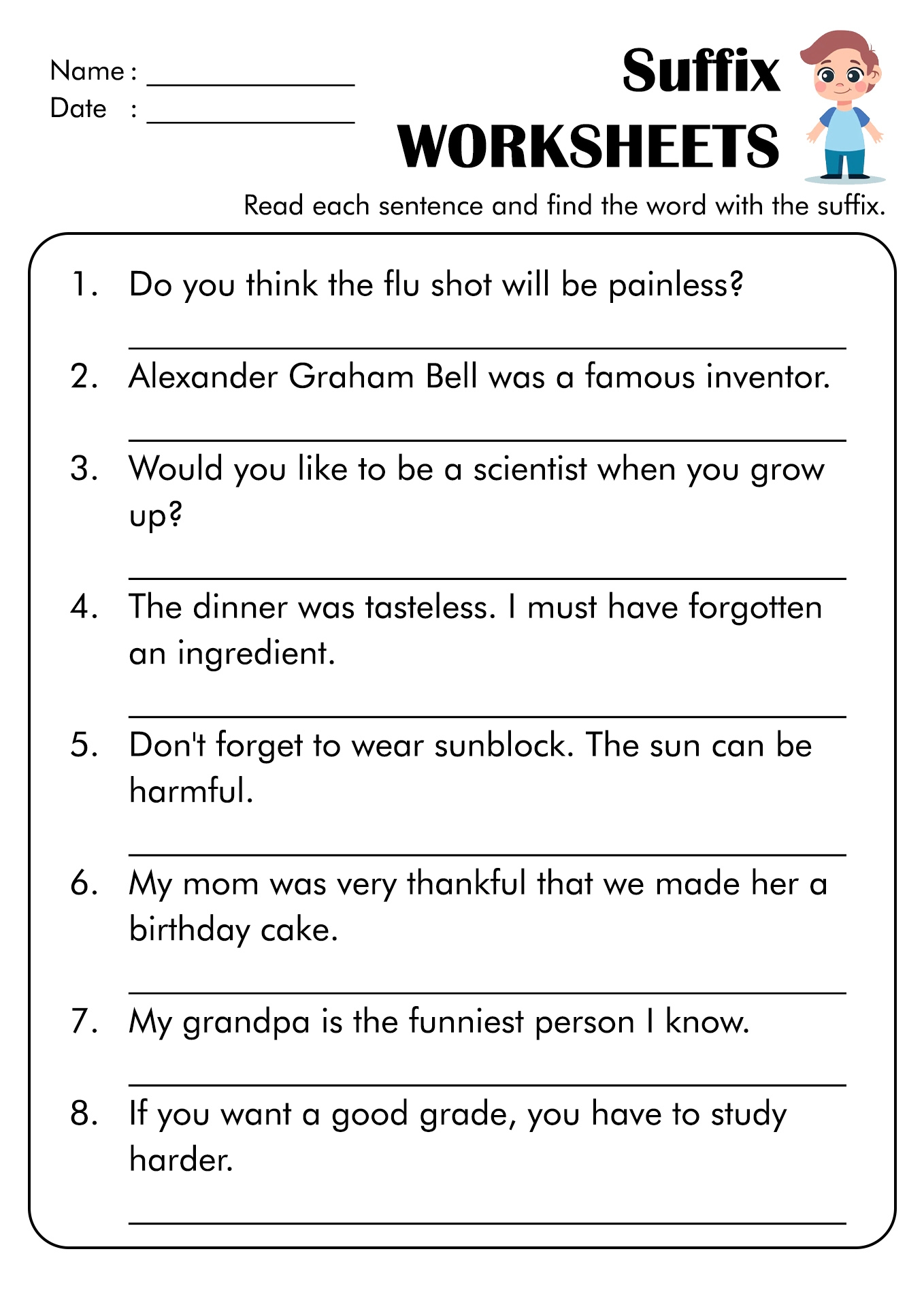 Free Printable Worksheets For Year 4