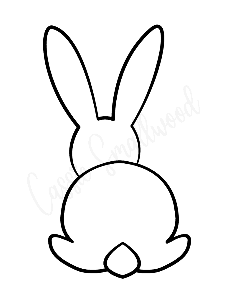 Small Bunny Template Printable