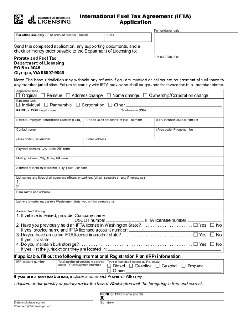 2018 2025 Form WA FT 441 543 Fill Online Printable Fillable 