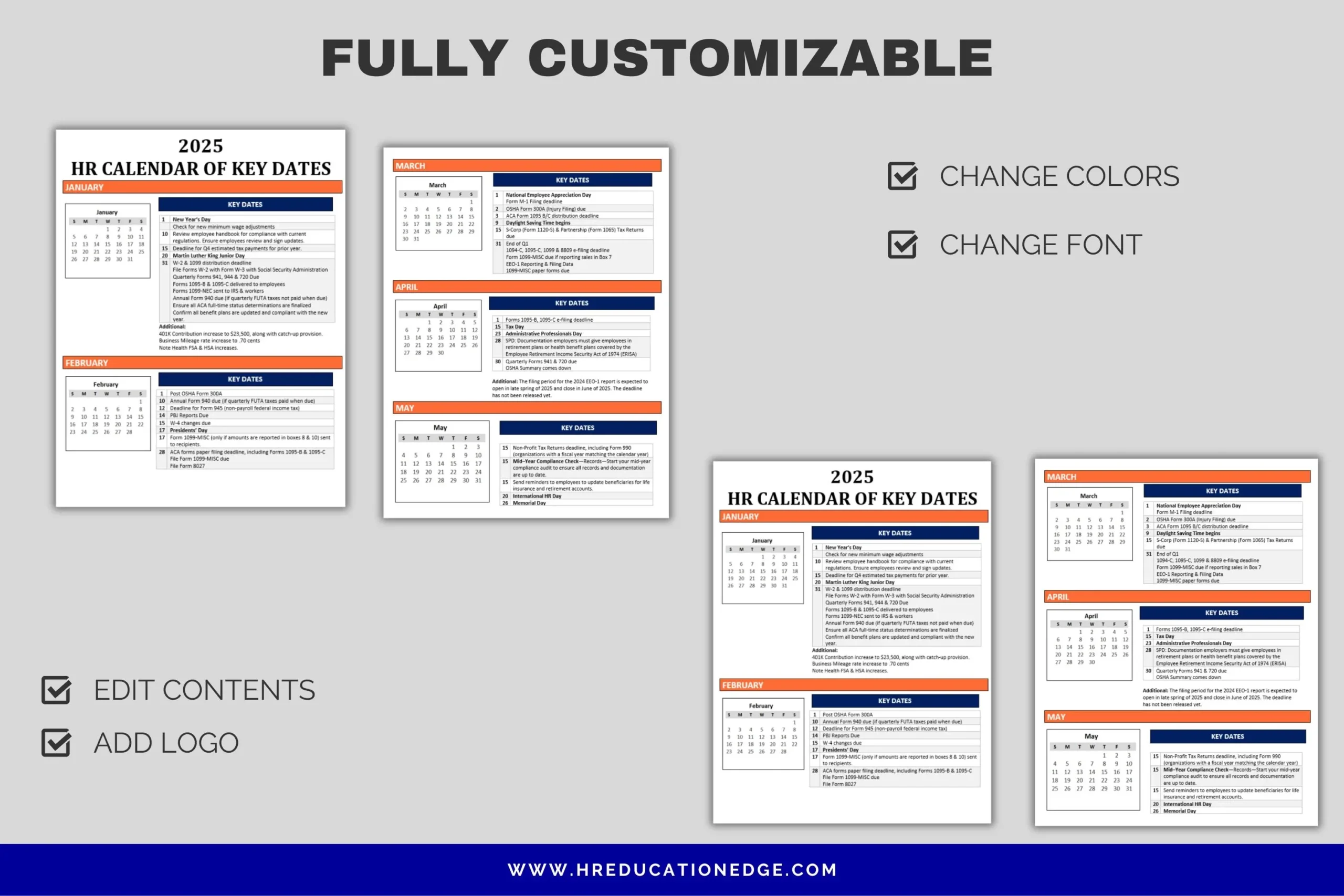 2025 HR Kalender Kalender 2025 Compliantion amp Payroll Deadlines 