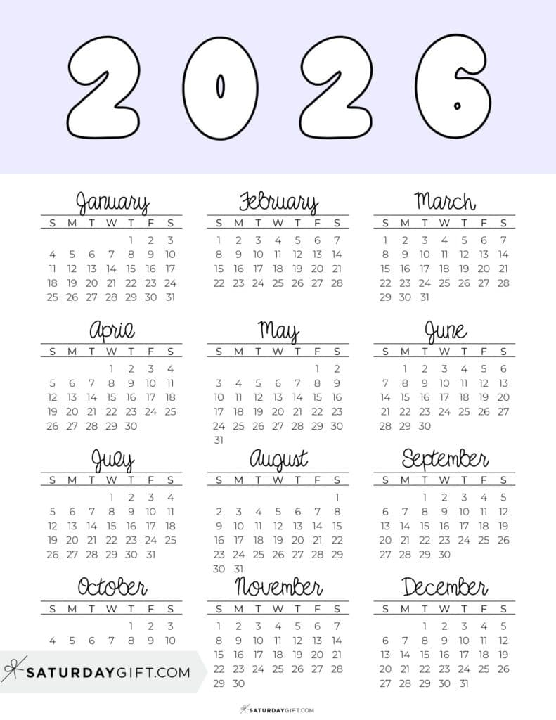 October November December 2026 Printable Calendar
