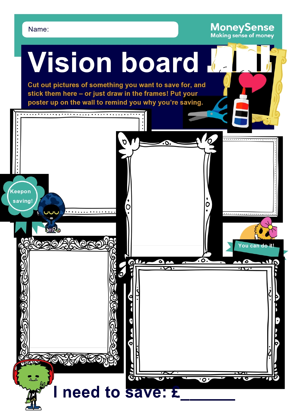 38 Useful Vision Board Templates Goals amp Dreams 