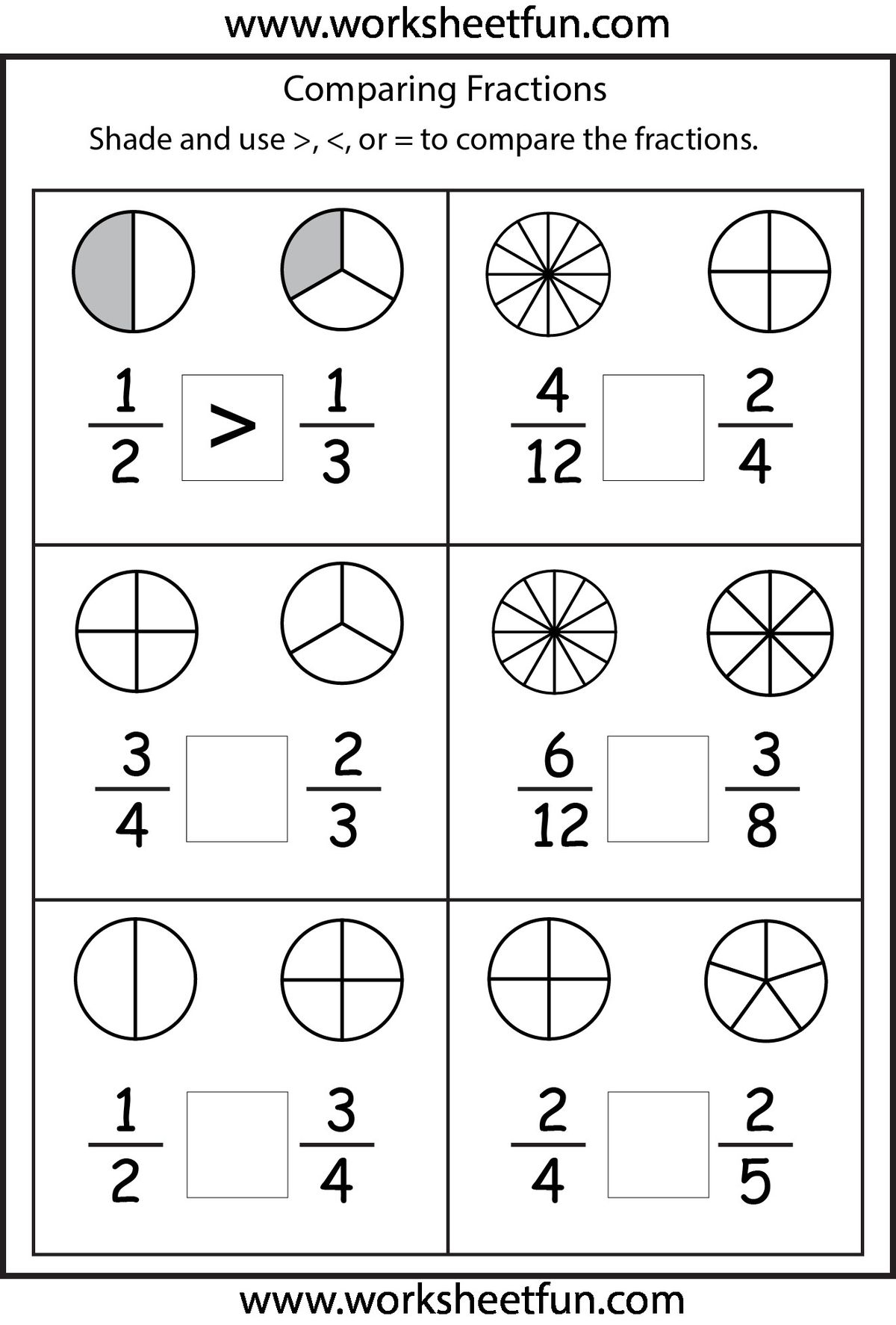 4 Free Math Worksheets Third Grade 3 Fractions And Decimals 