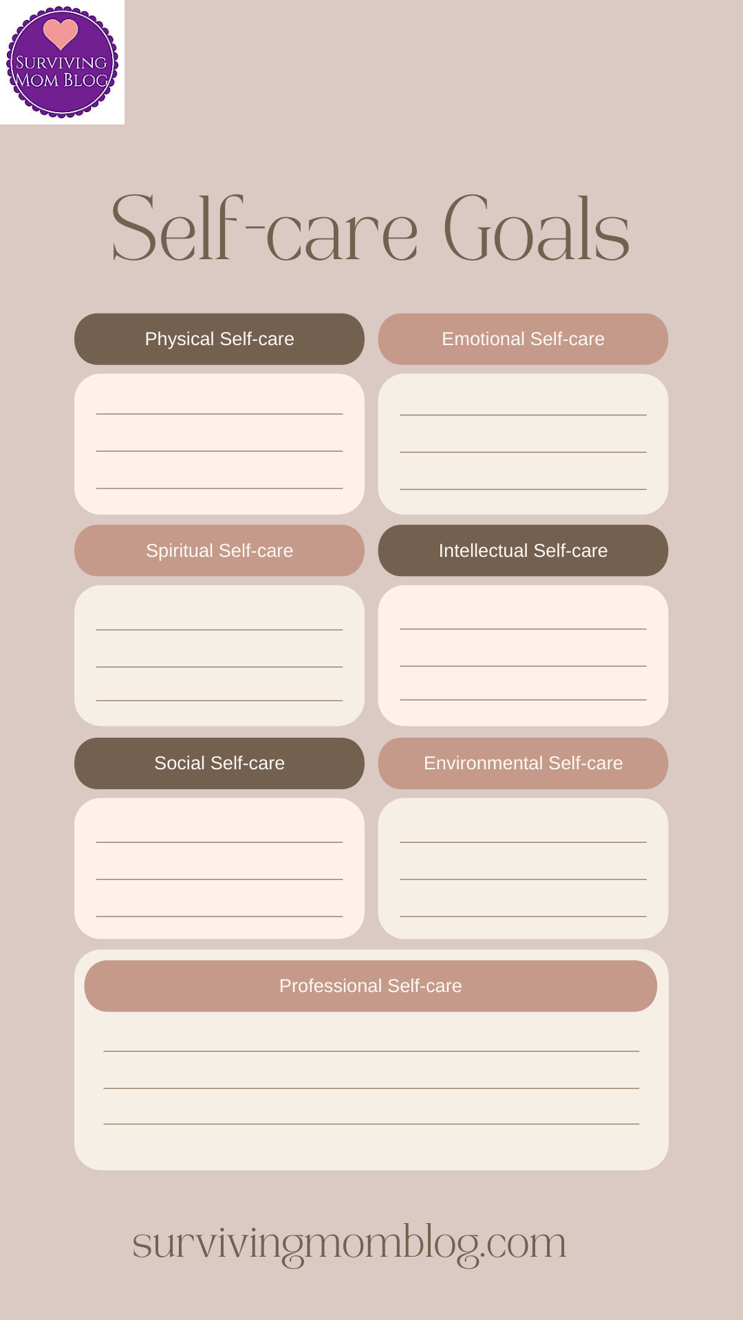 Free Printable Self-Care Worksheets For Adults