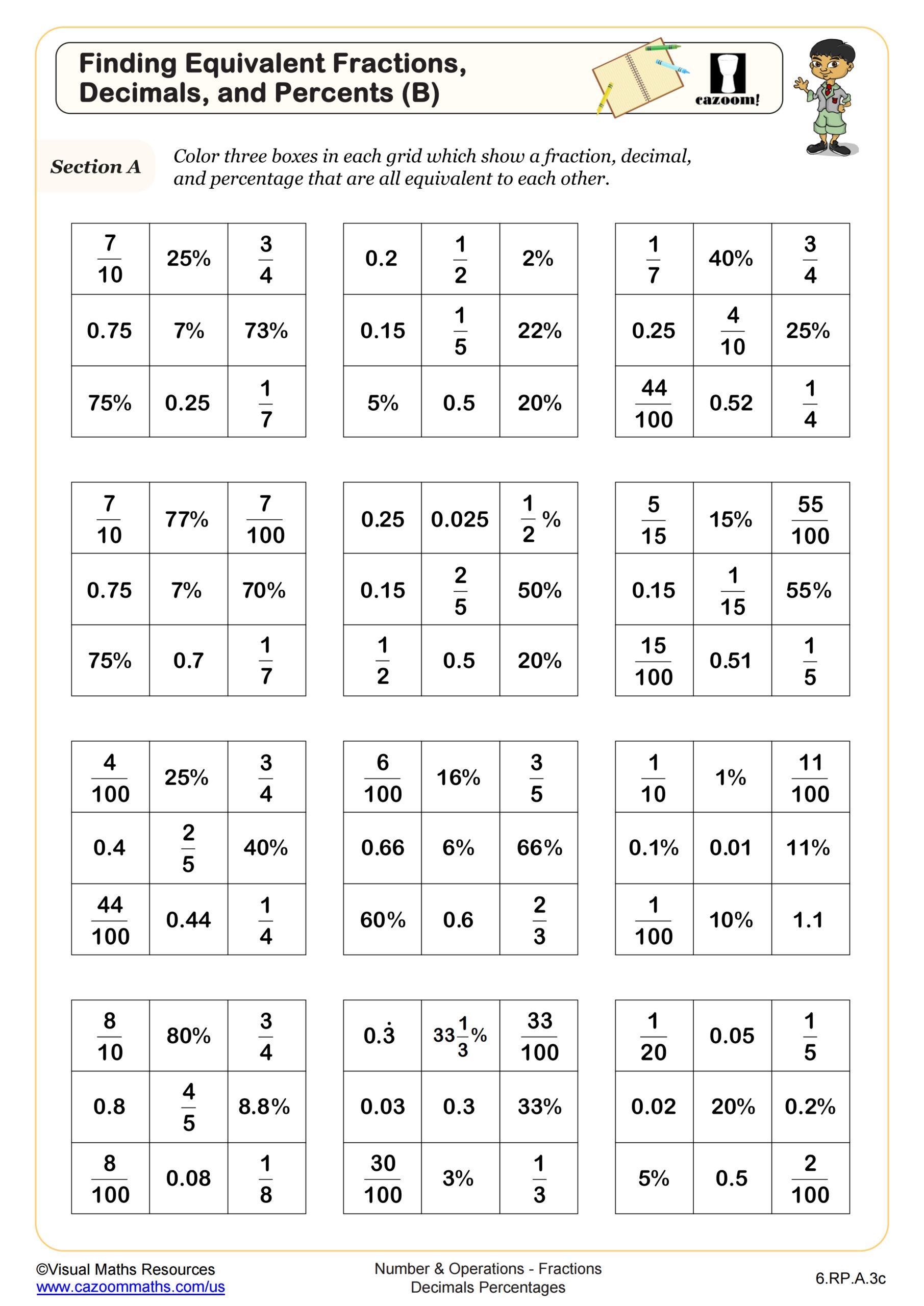 Free Printable School Worksheets 6th Grade