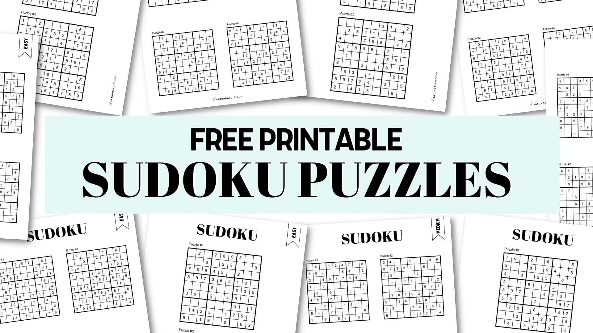 Free Printable Sudoku Puzzles Medium