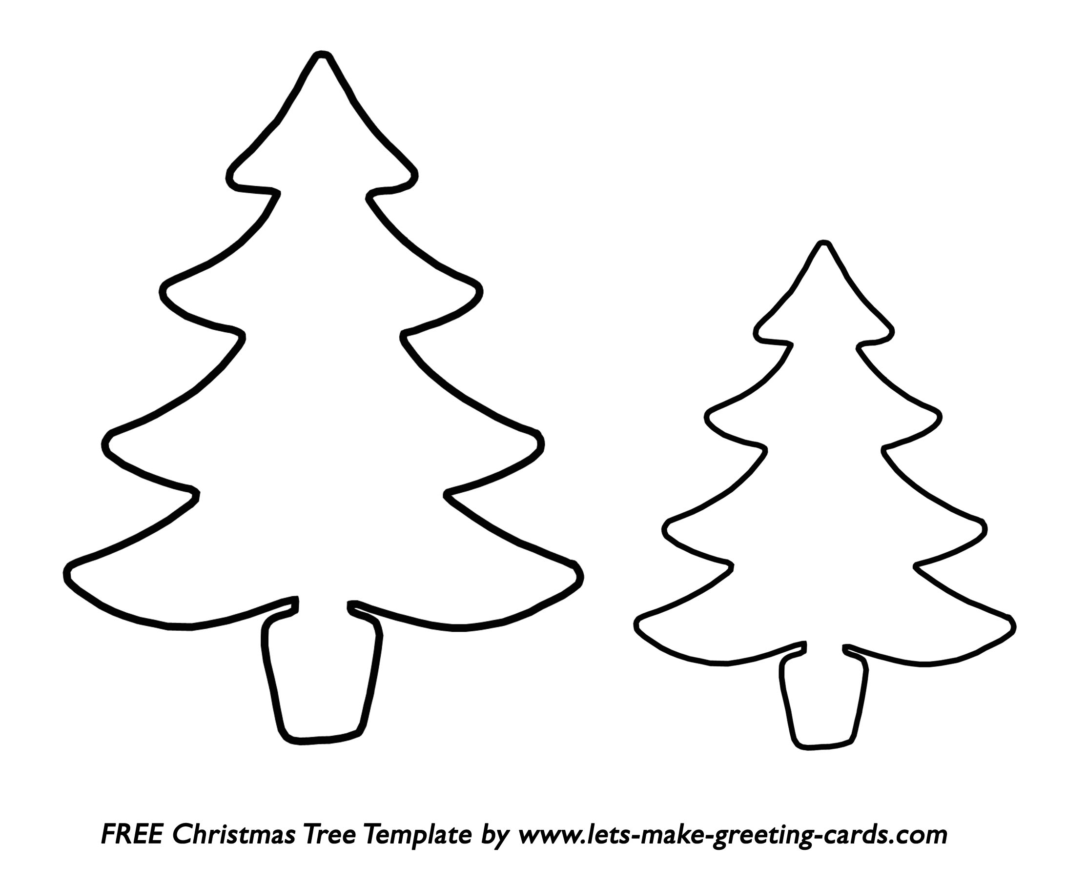 Free Christmas Tree Template Printable