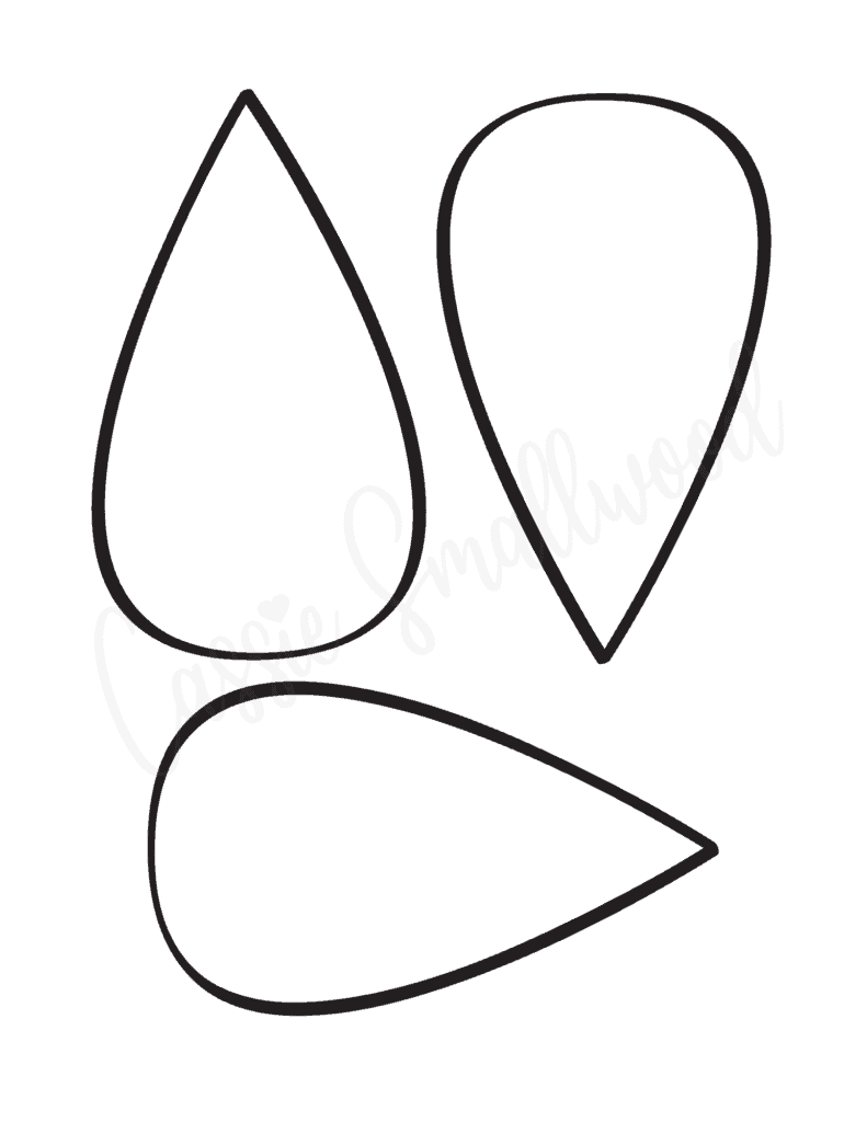 Free Printable Sunflower Petal Template