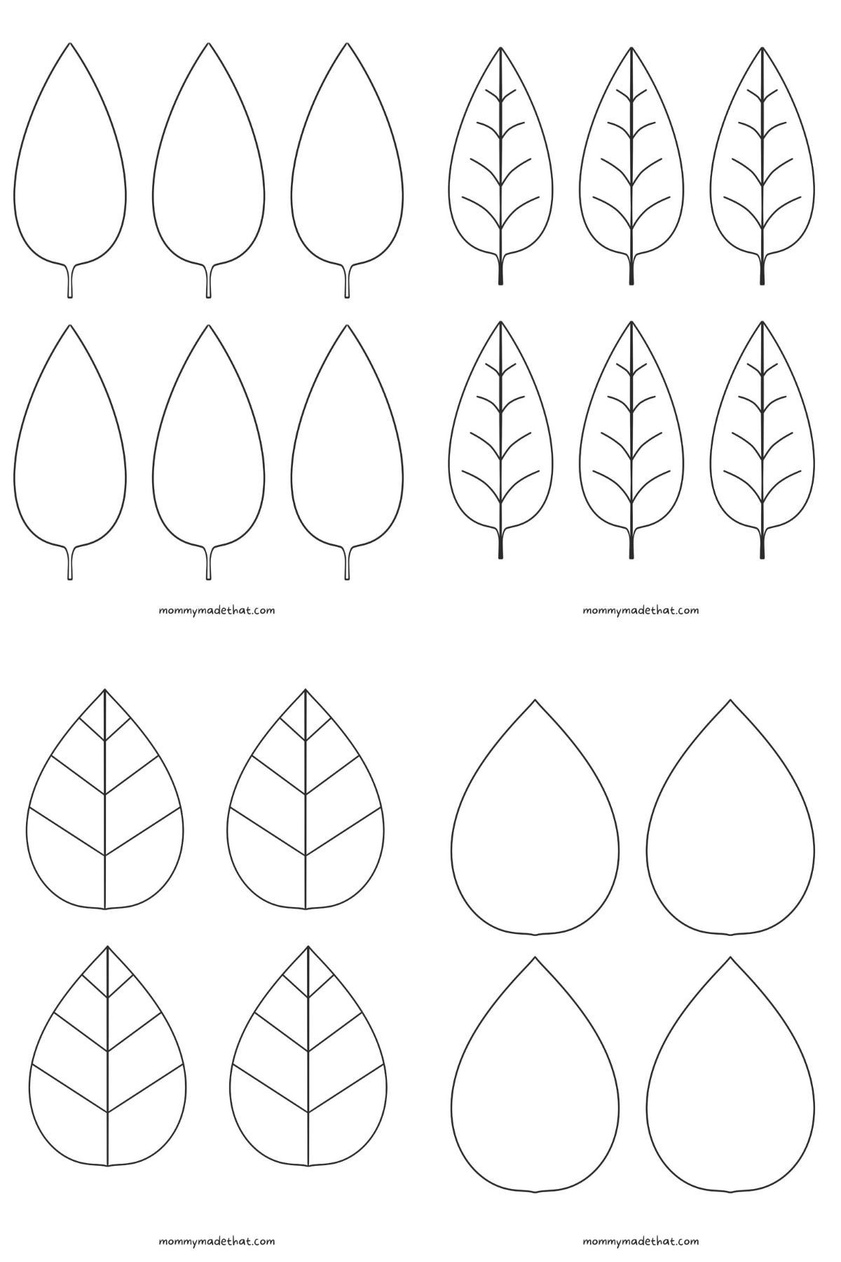 9 Leaves Ideas Leaf Template Printable Leaves Leaf Template 