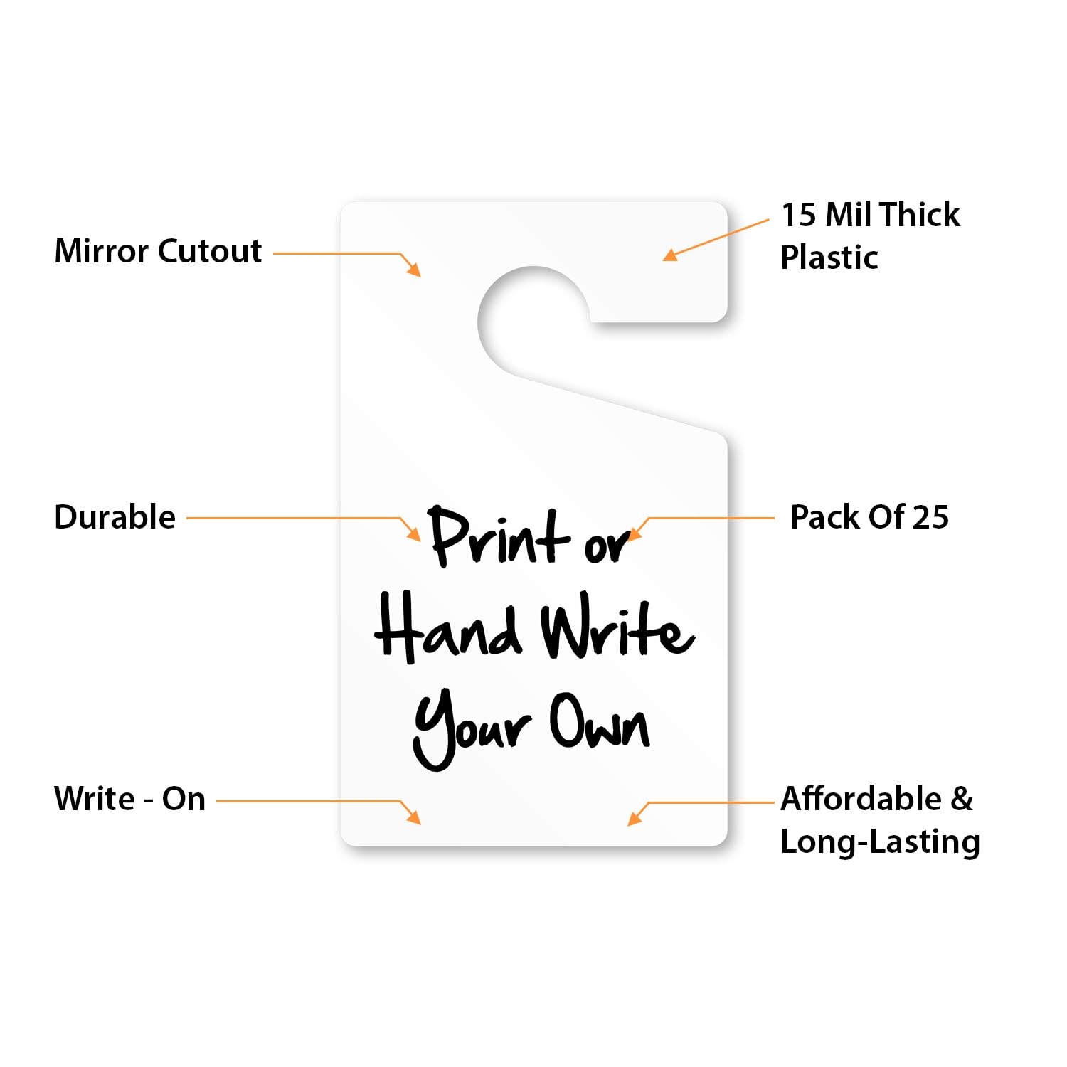 Amazon SmartSign Pack Of 25 5 X 3 Inch Blank Write on 