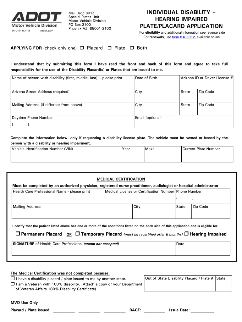 Dmv Form For Handicap Parking Permit