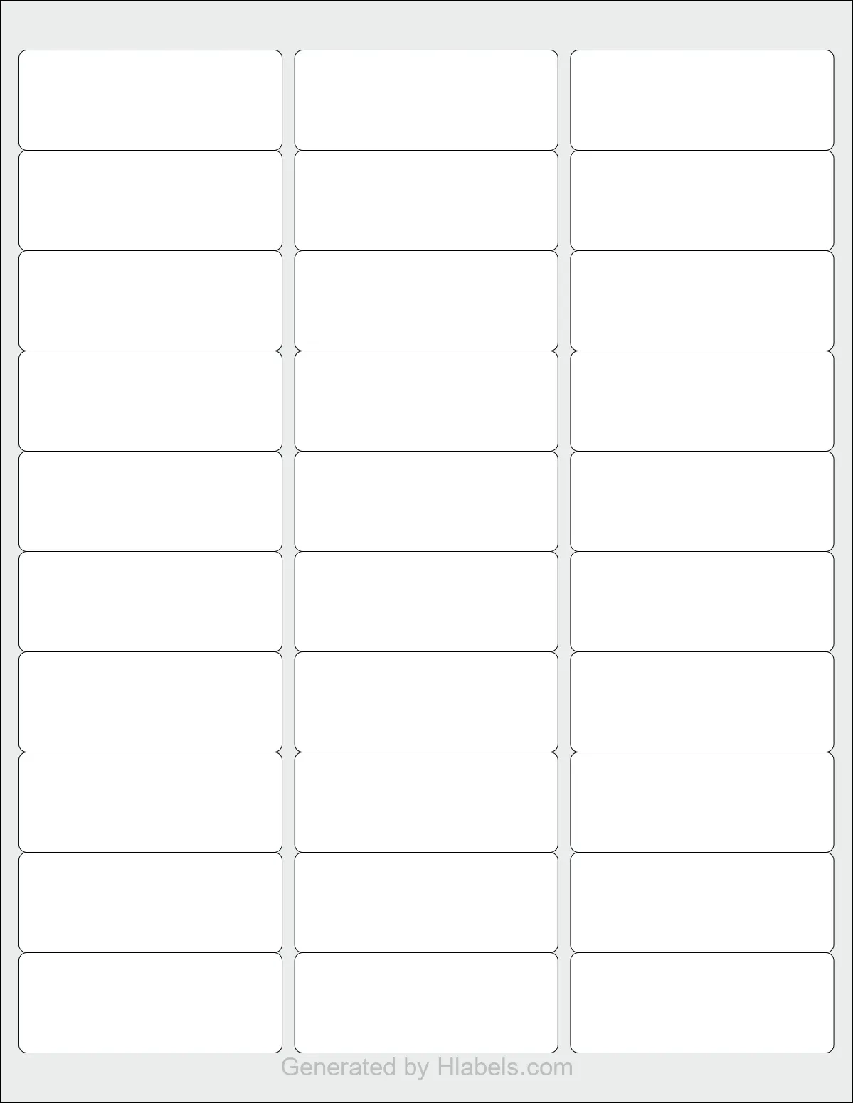 Printable Mailing Label Template