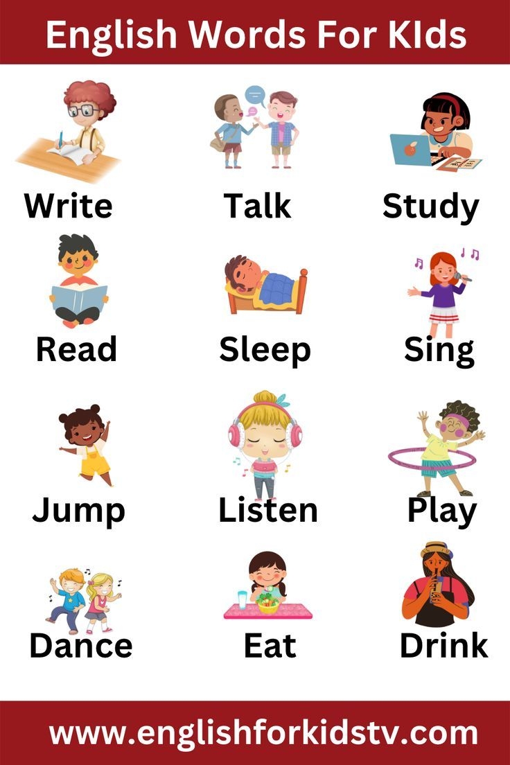 Vocabulary Words For Kids Printable