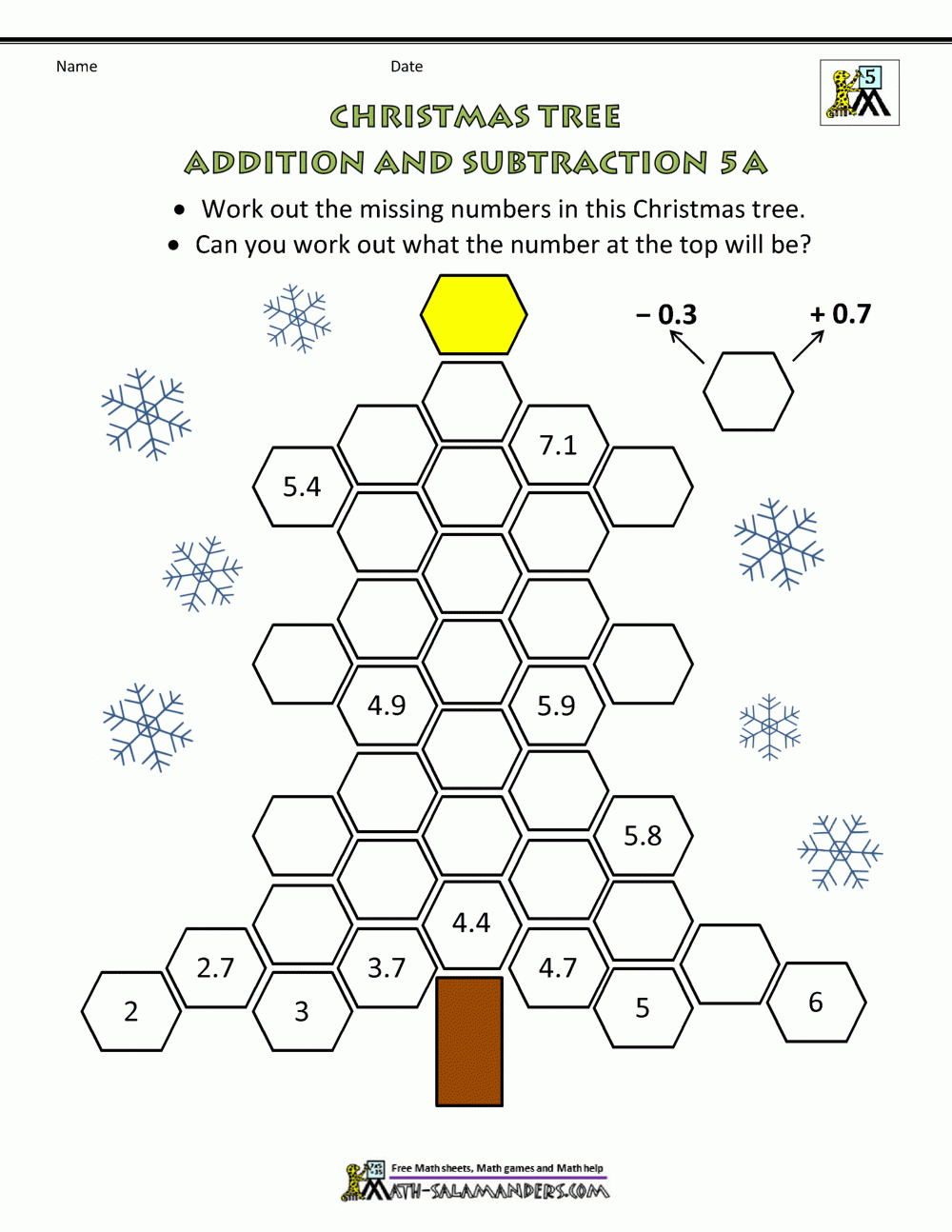 Christmas Math 5th Grade Worksheets Worksheets Library