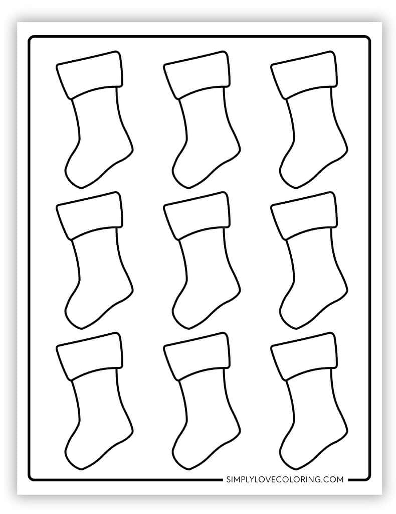 Christmas Stocking Templates Free PDF Printables Simply Love 