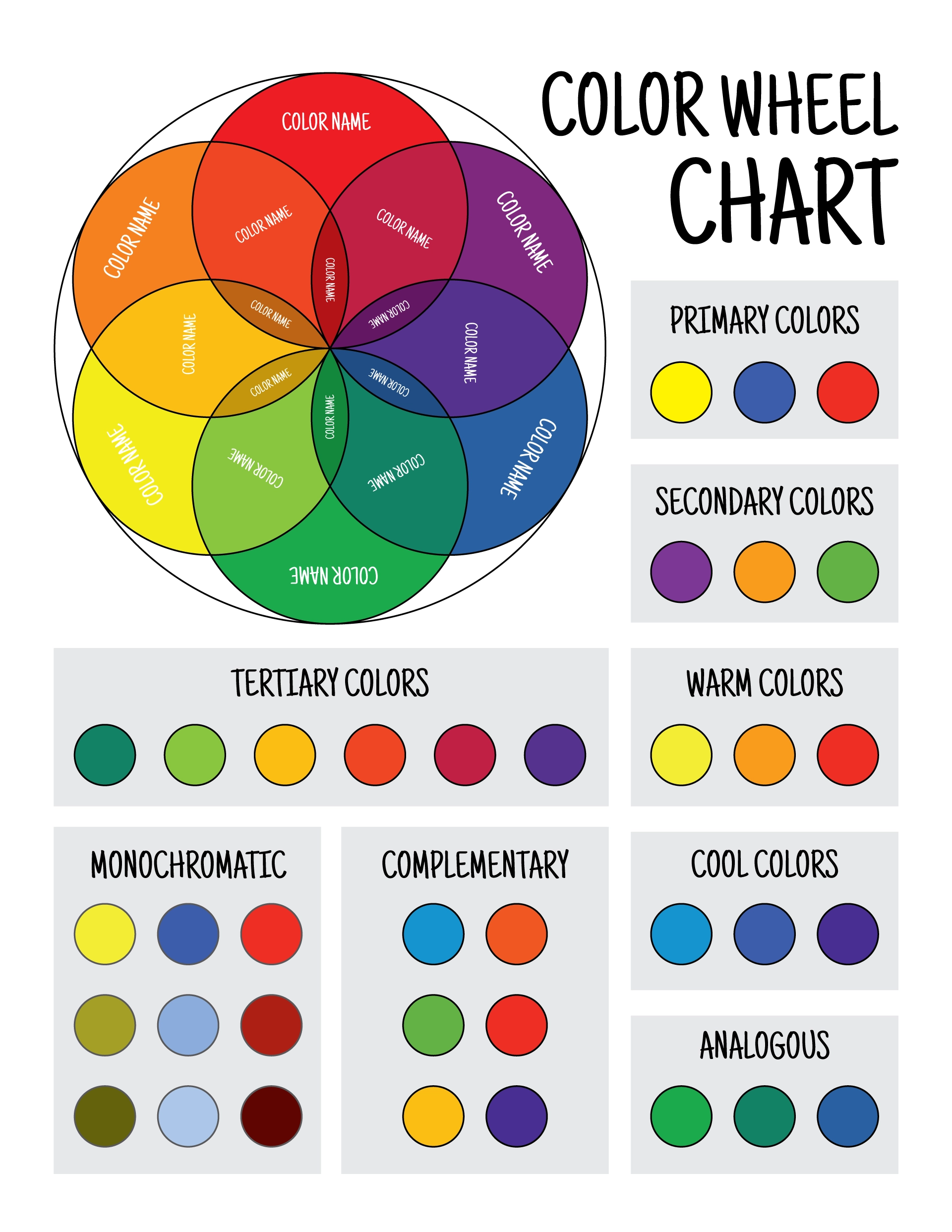 Free Color Wheel Printable For Kids