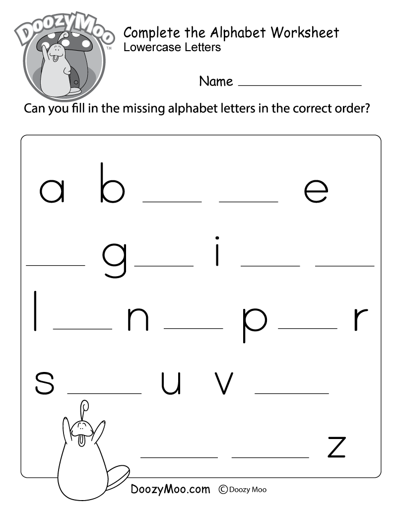 Free Printable Letter Worksheet
