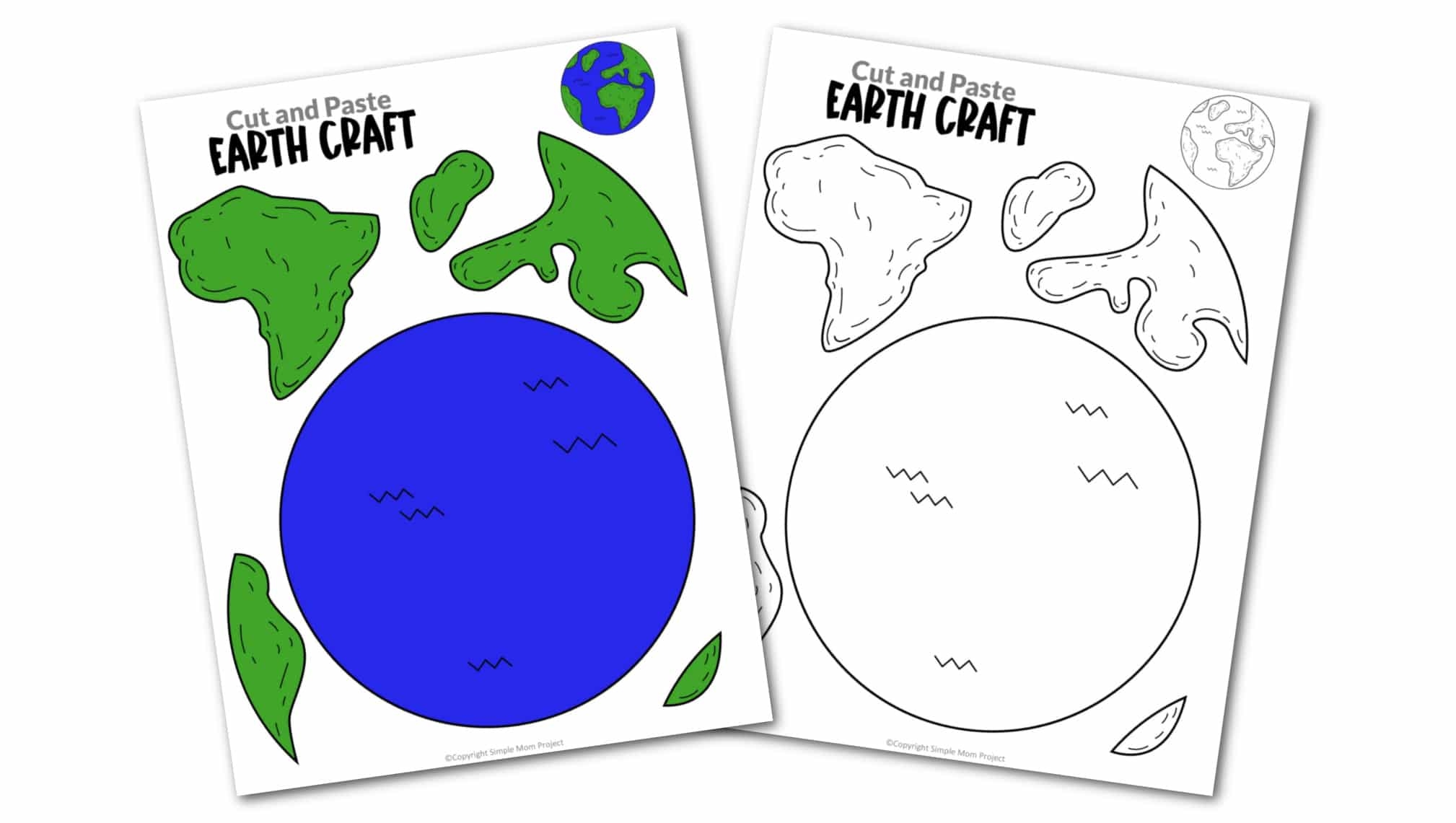 Planet Earth Template Printable