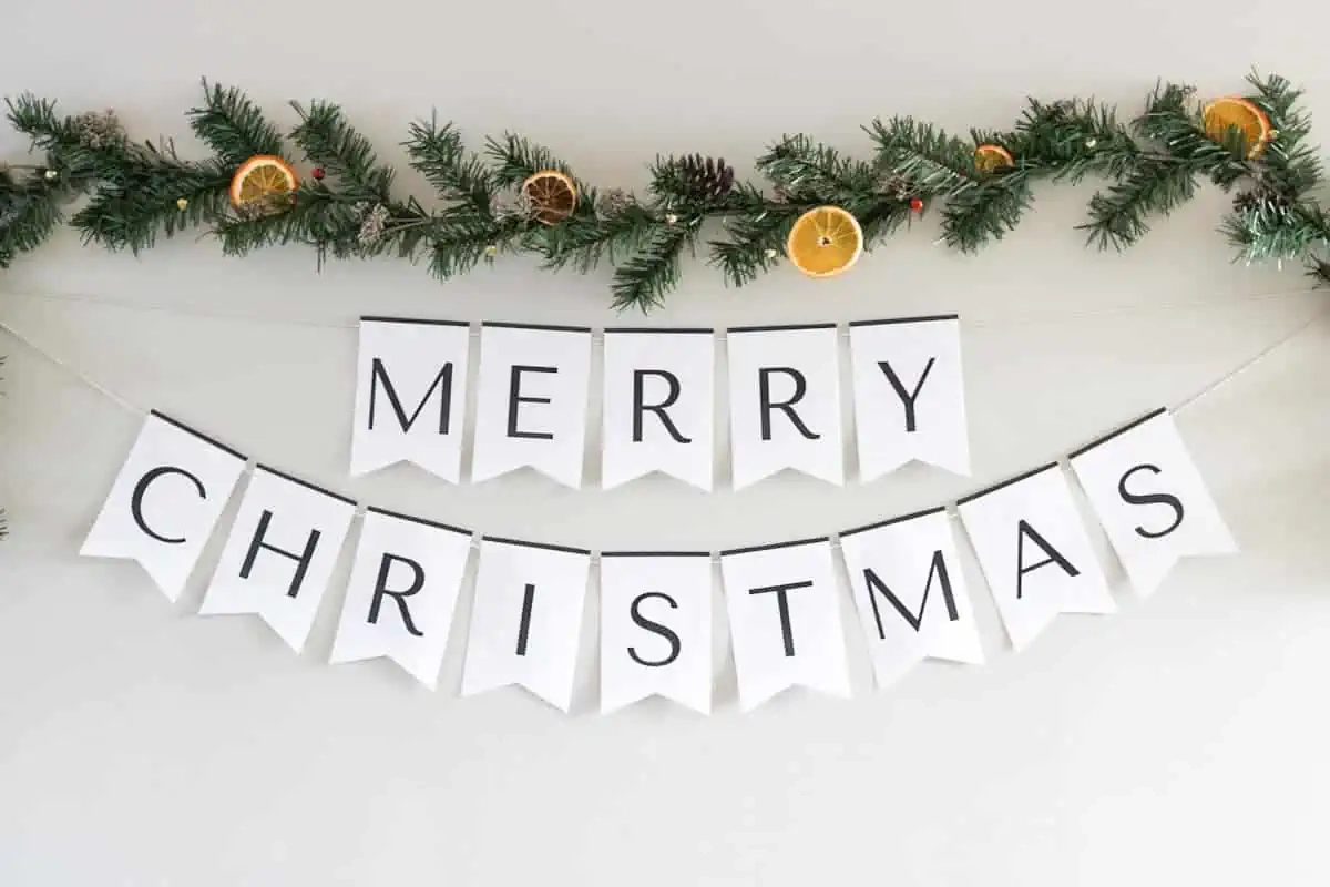 Free Printable Template Merry Christmas Banner Printable