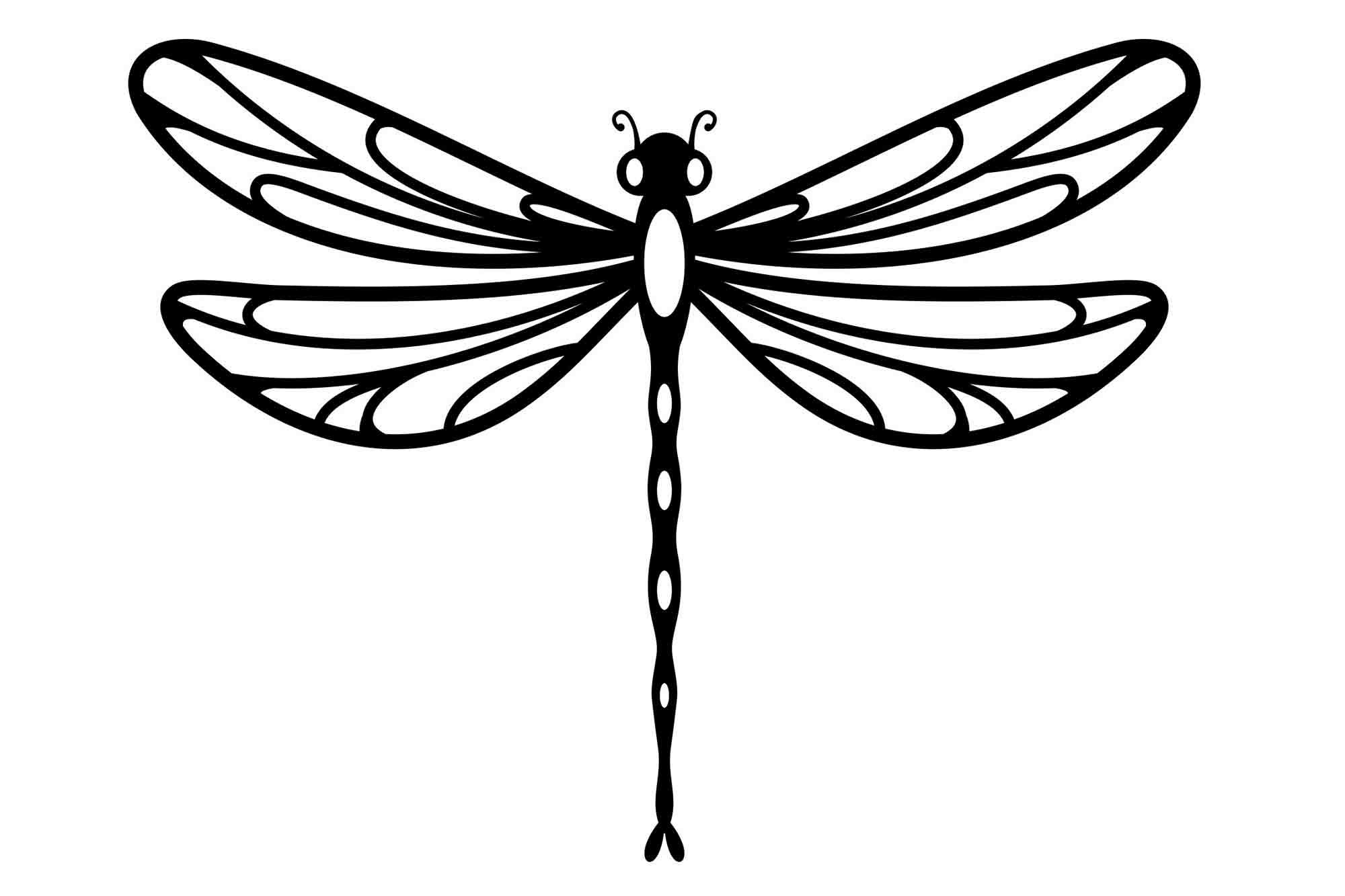 Dragonfly Printable Template