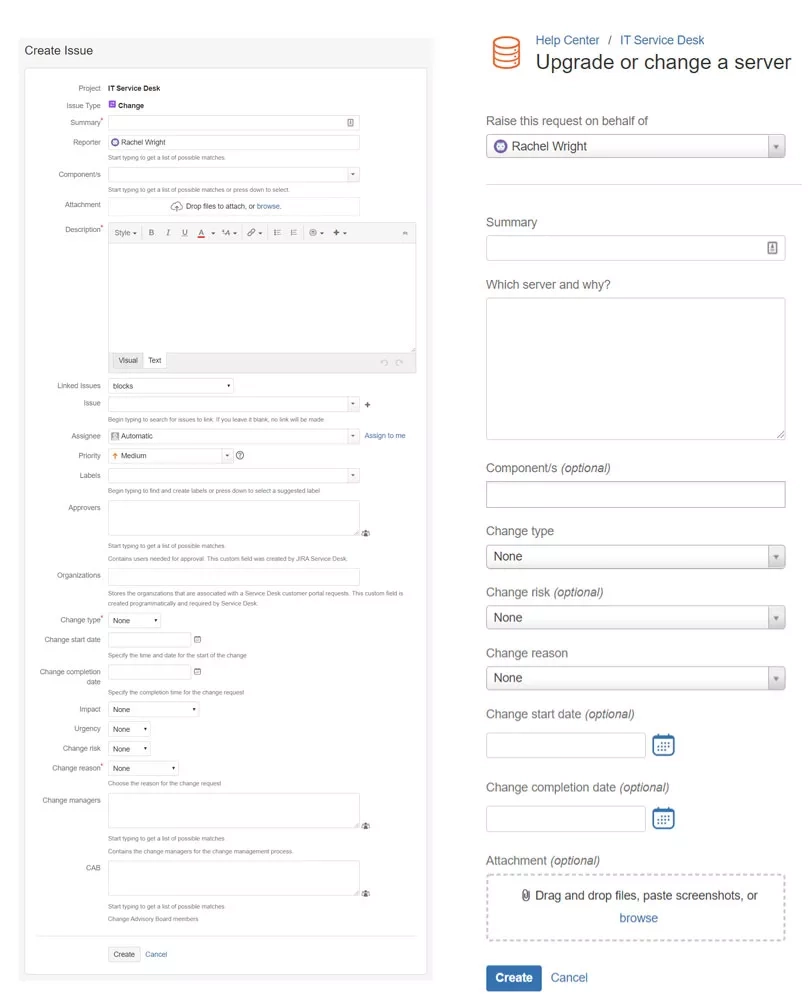 Efficient Jira Screens And Jira Service Desk Request Forms 