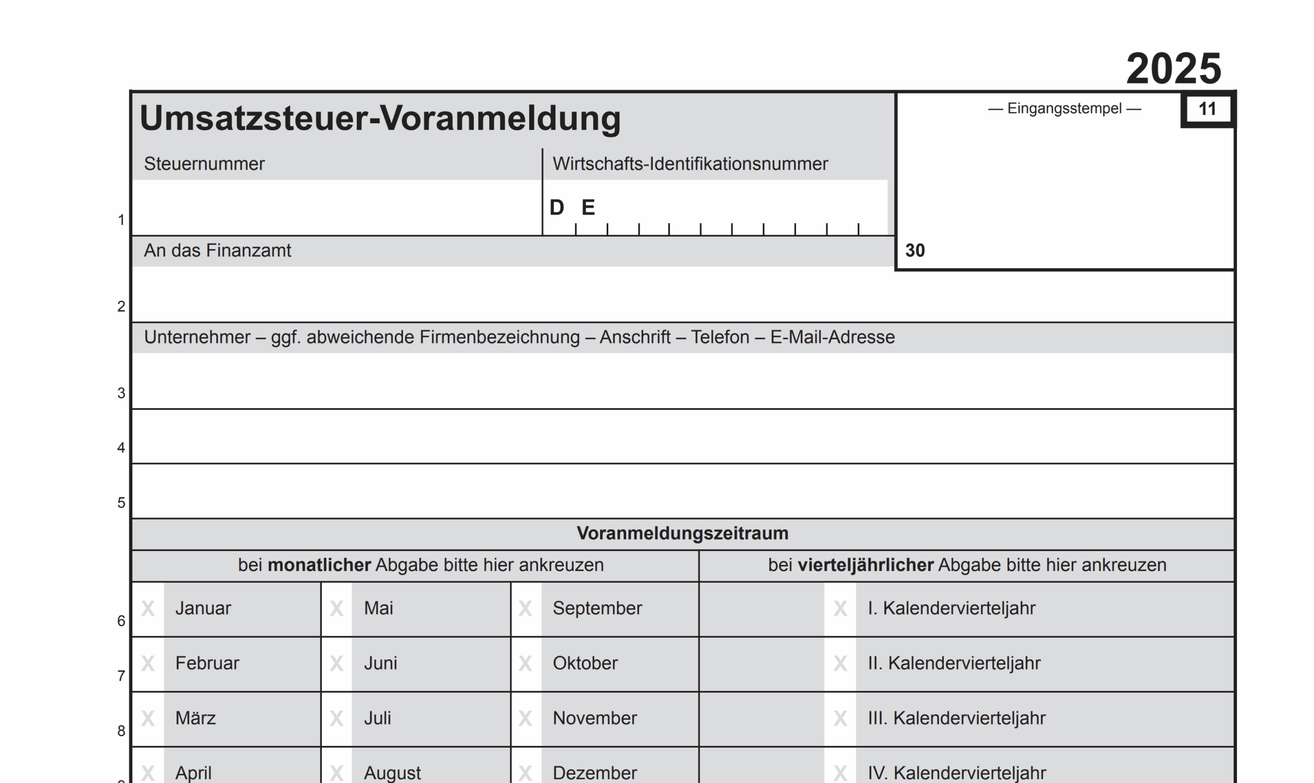ELSTER ERiC News 33 VAT Return Form In 2025 Recht Logisch