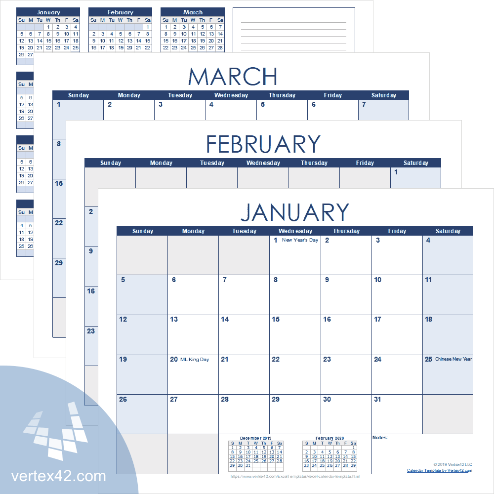 Excel Calendar Template For 2025 And Beyond