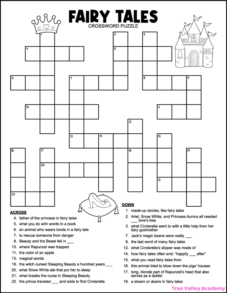 Kids Crossword Puzzles Free Printable