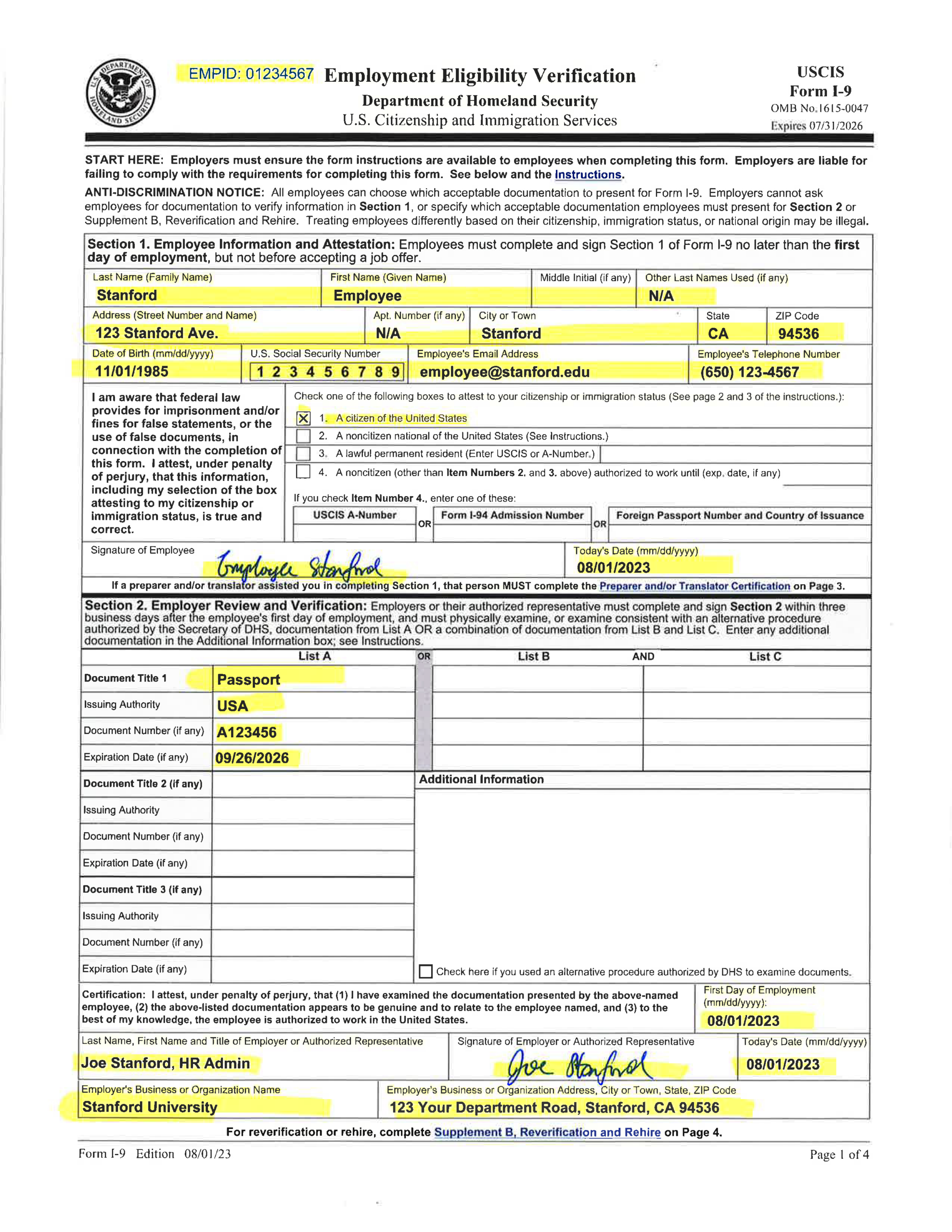 Federal Form I9 2024 I9 Form 2024