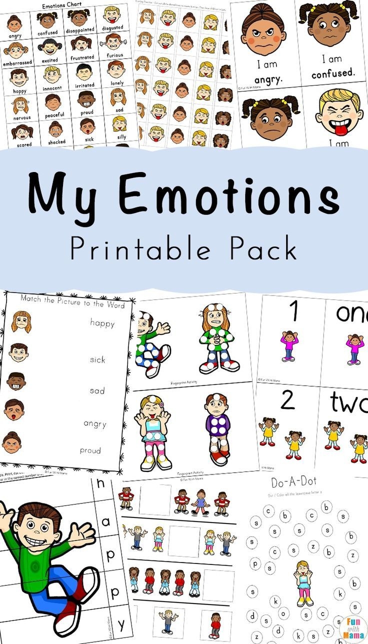 Emotion Worksheets For Kids Free Printable