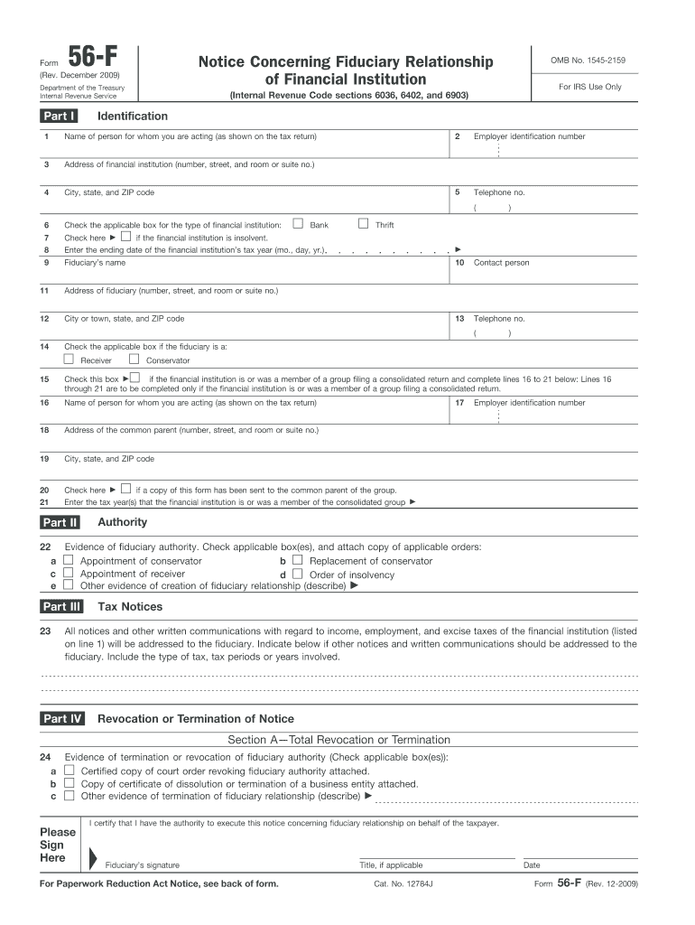 Fillable Online Where To Mail Form 56 Fax Email Print PdfFiller