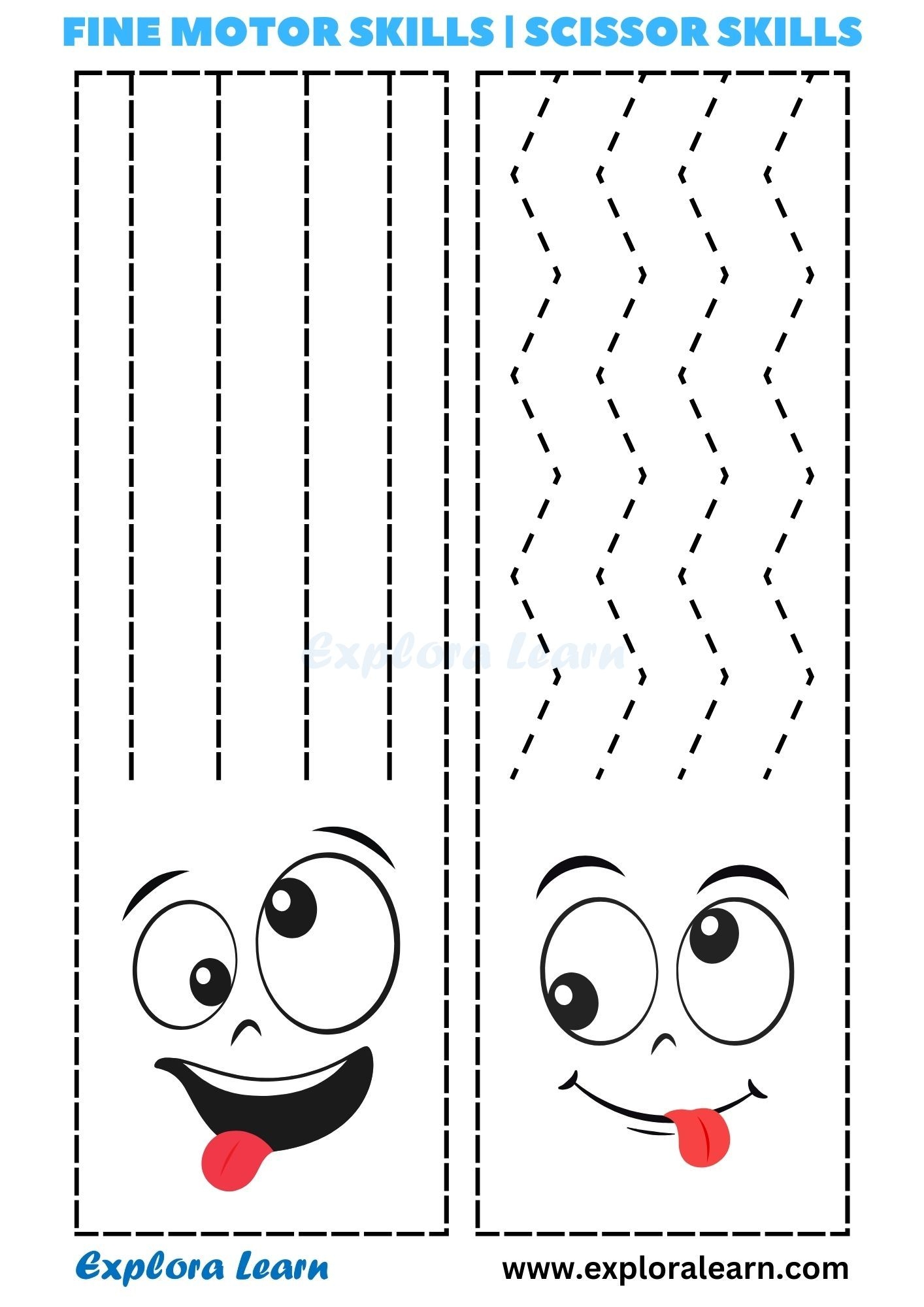 Cutting Skills Printable Worksheets