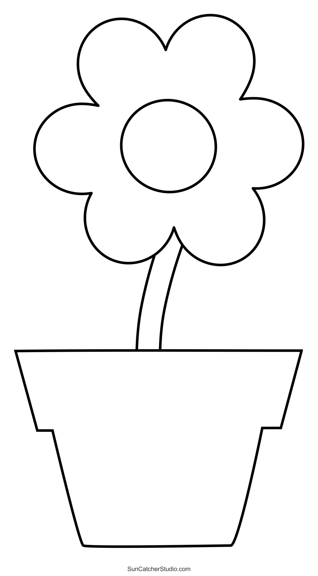 Flower Templates Patterns SVG Files Printable Stencils Free 