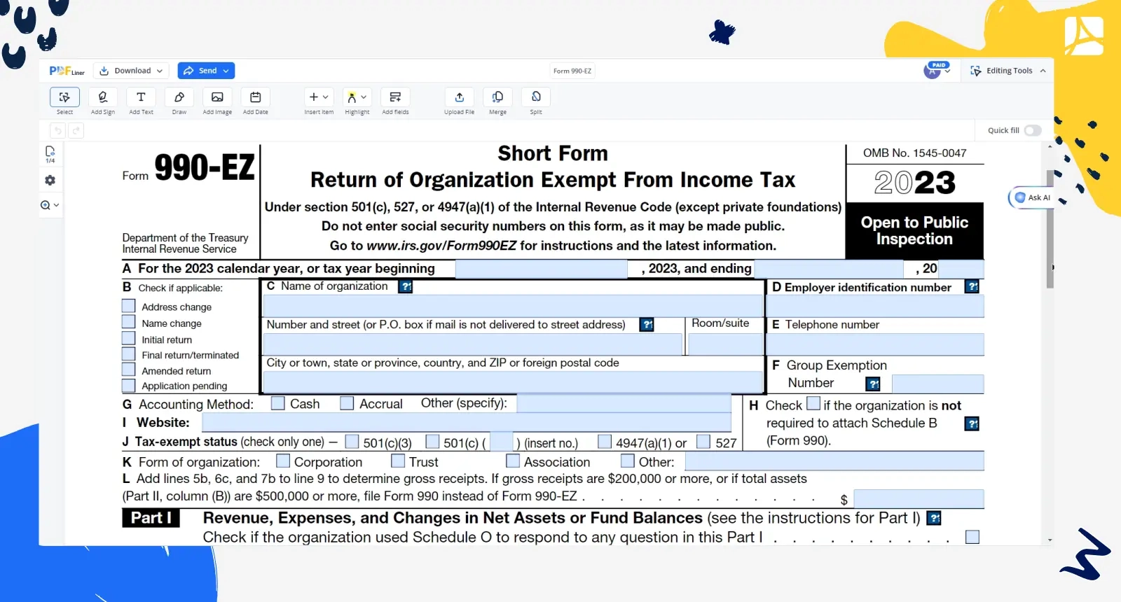 Irs Form 990 Ez 2020 Schedule O