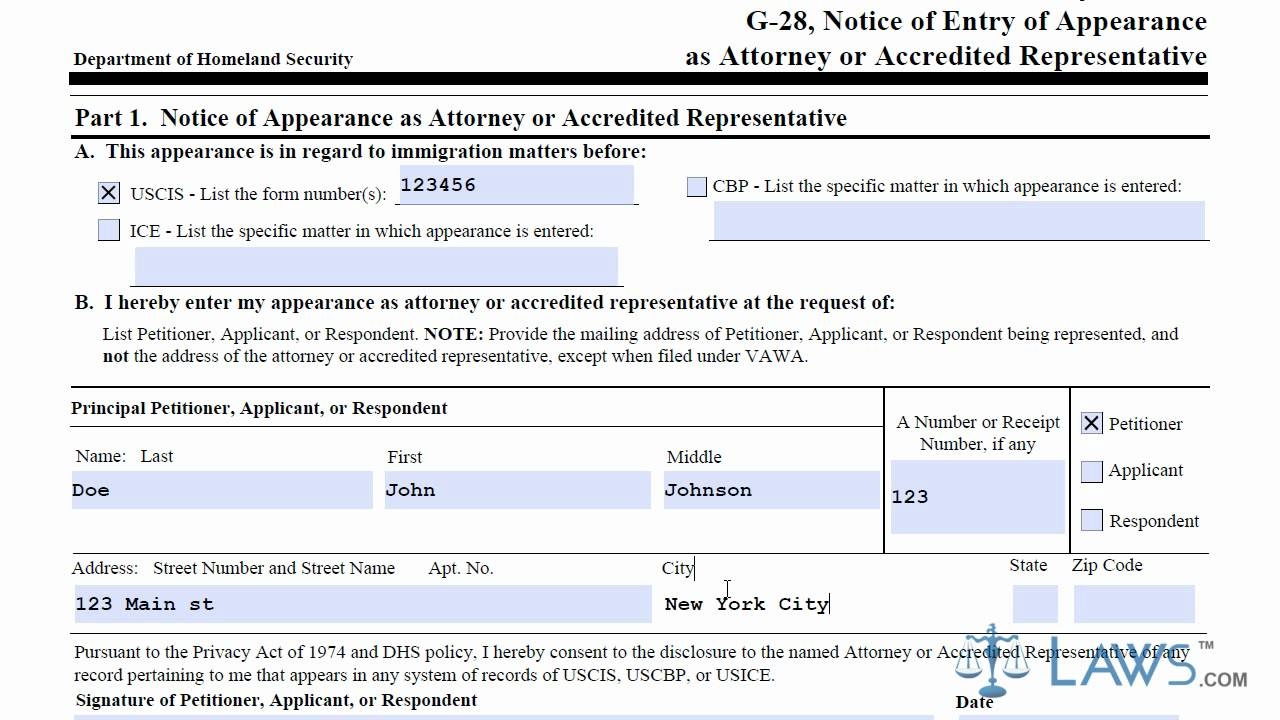 What Is The Form G-28