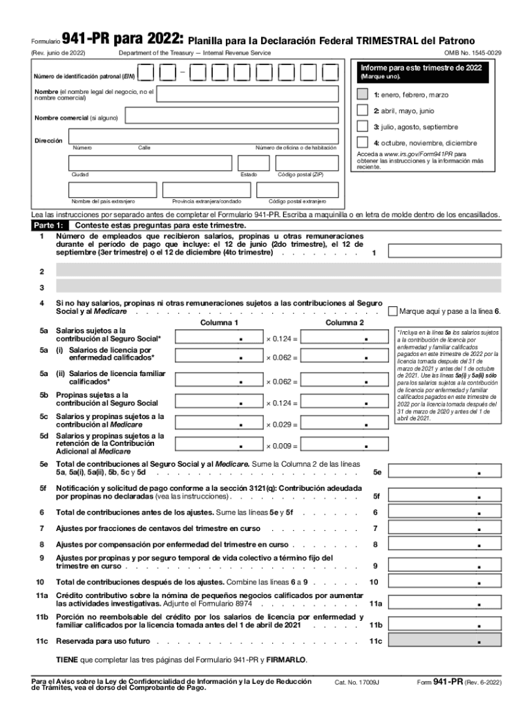 Formulario 941 Fill Out amp Sign Online DocHub