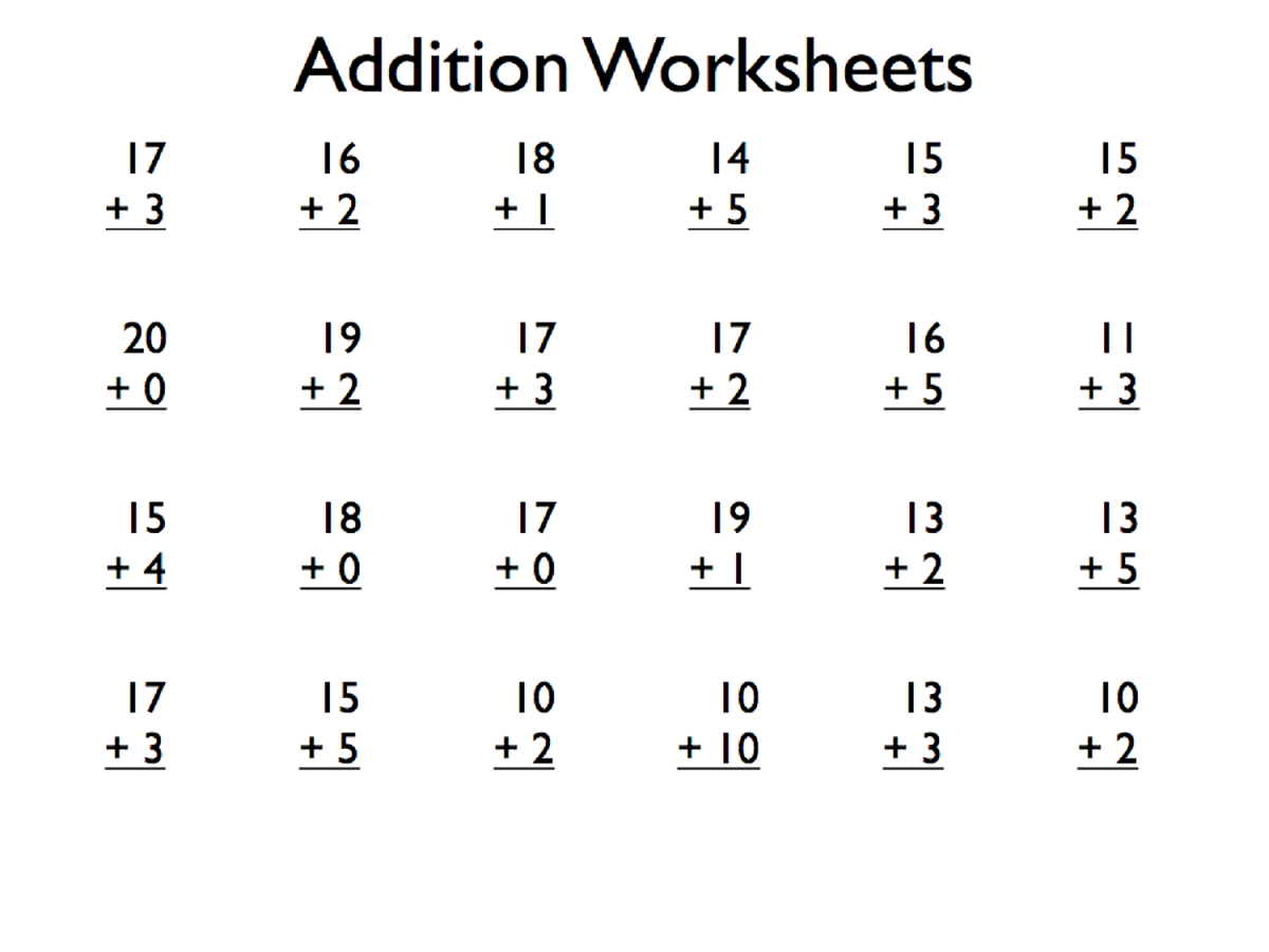 FREE 1st Grade Printable Math Worksheets amp amp First Grade Mad 