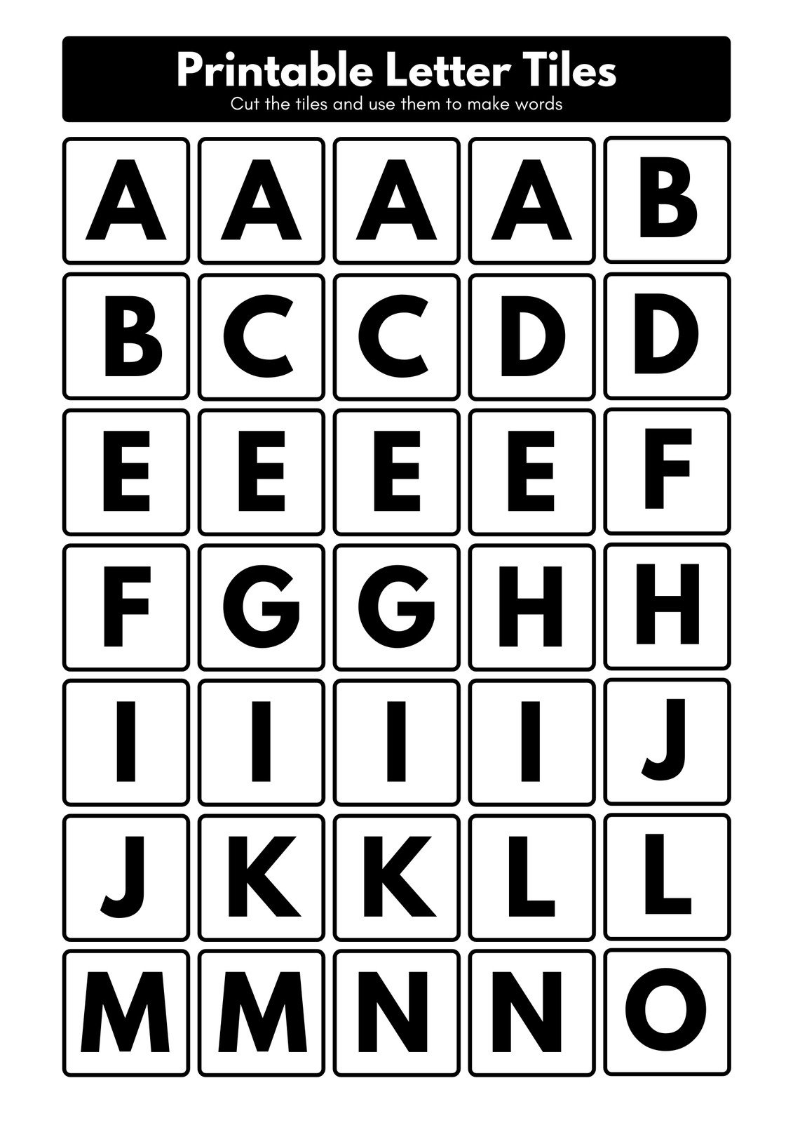 Printable Free Alphabet Templates