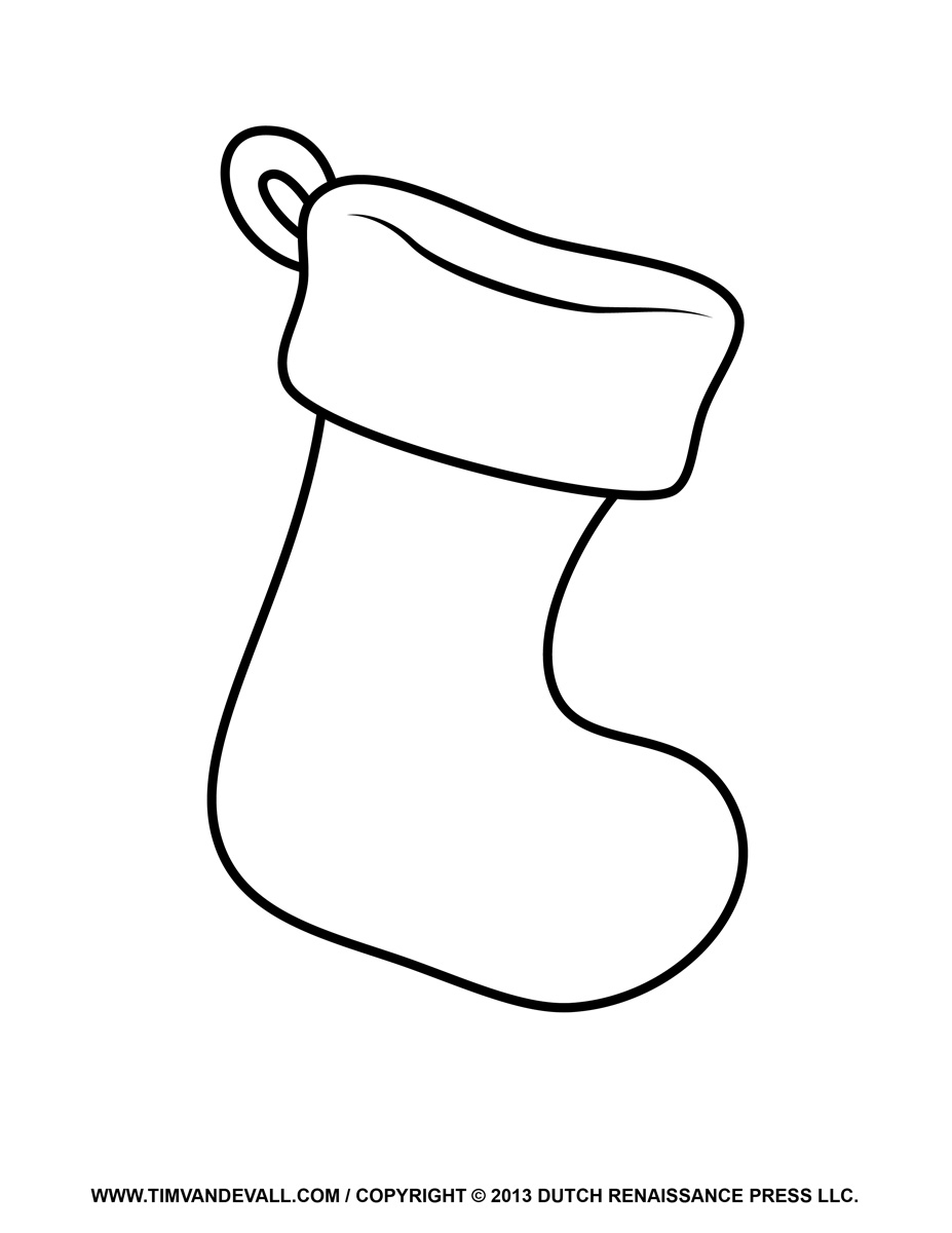 Stocking Template Free Printable