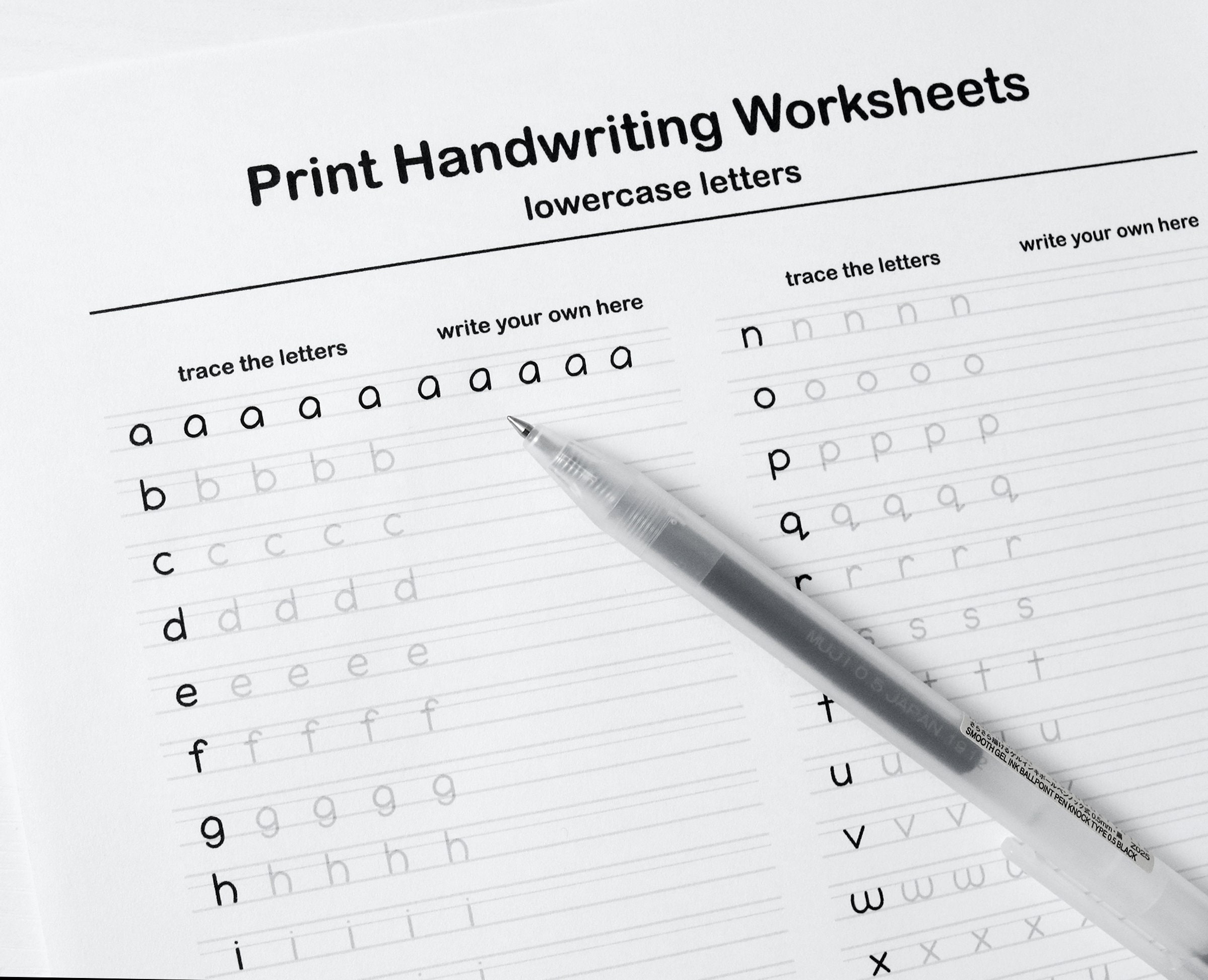 Printable Penmanship Worksheets Pdf