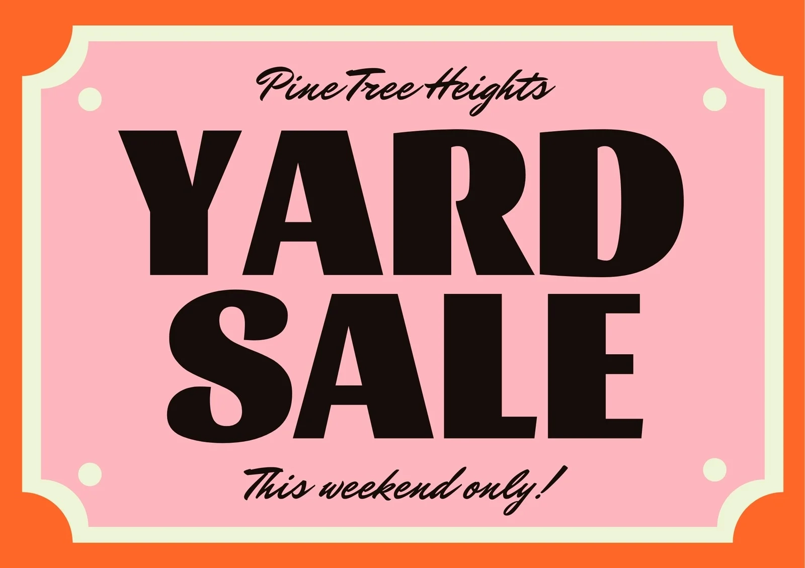 Free Editable And Printable Yard Sign Templates Canva