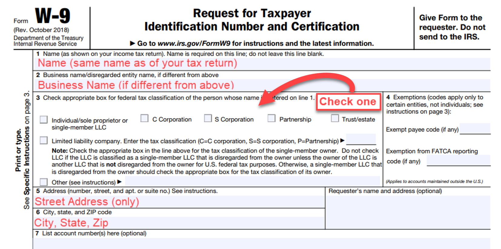 W9 2025 Forms