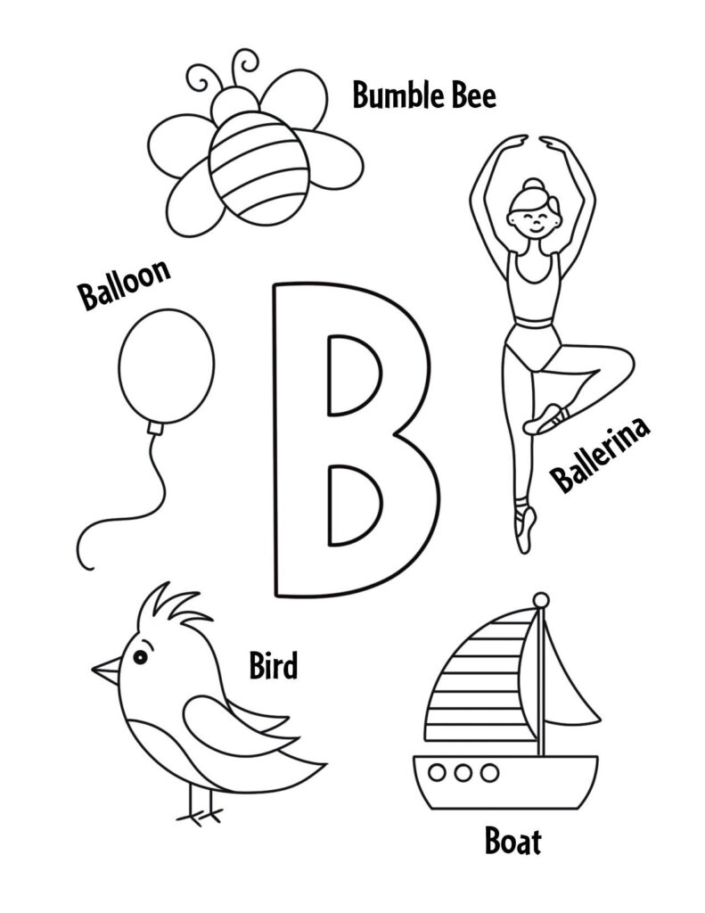 Letter B Worksheets Preschool Free Printable