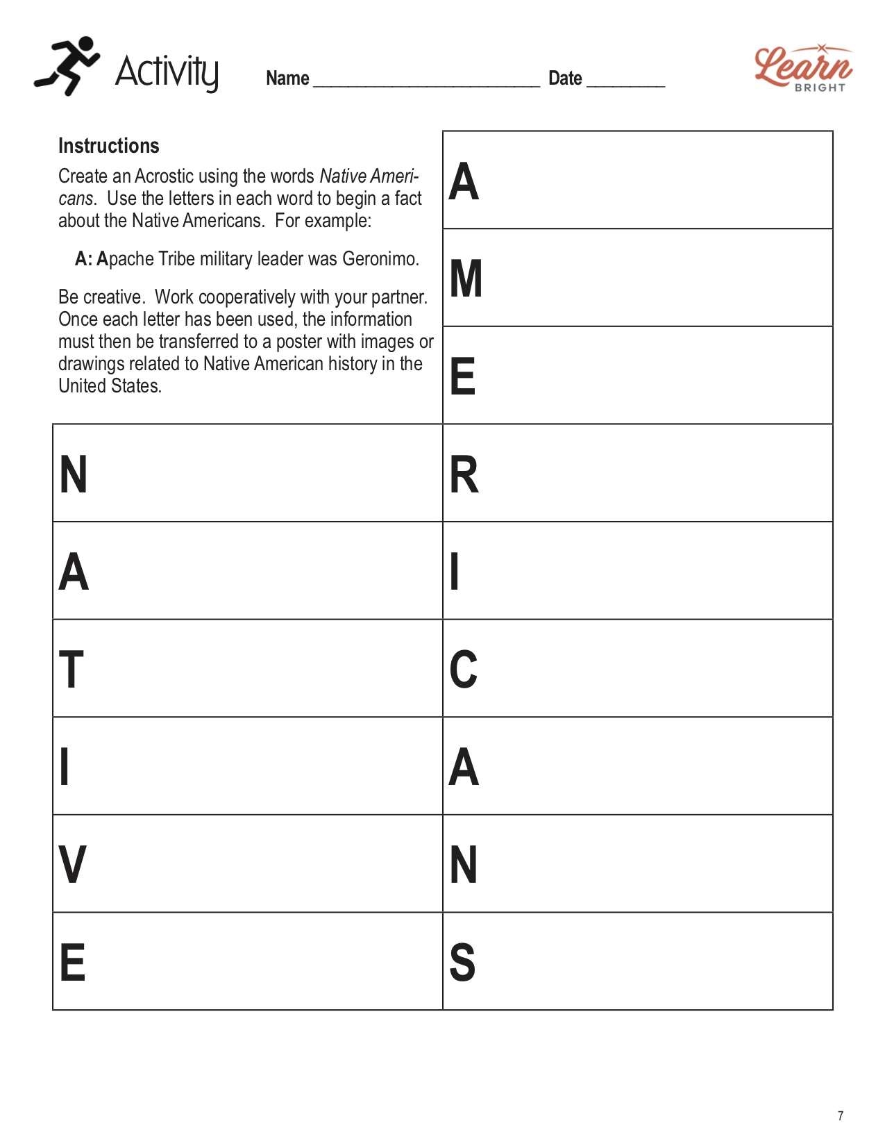 Free Native American Worksheet For 4th Grade Download Free Native 