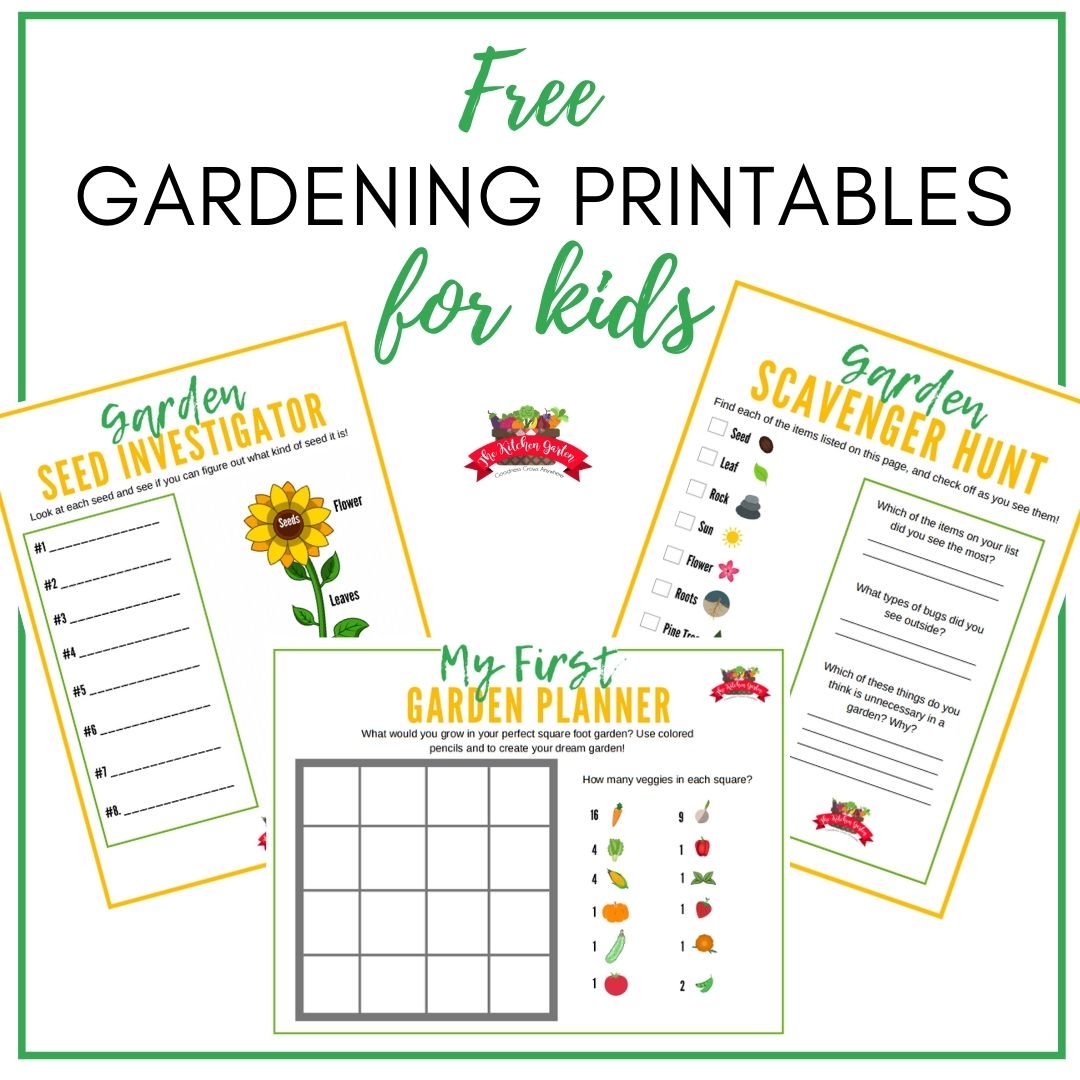 Free Printables For Garden For Preschoolers