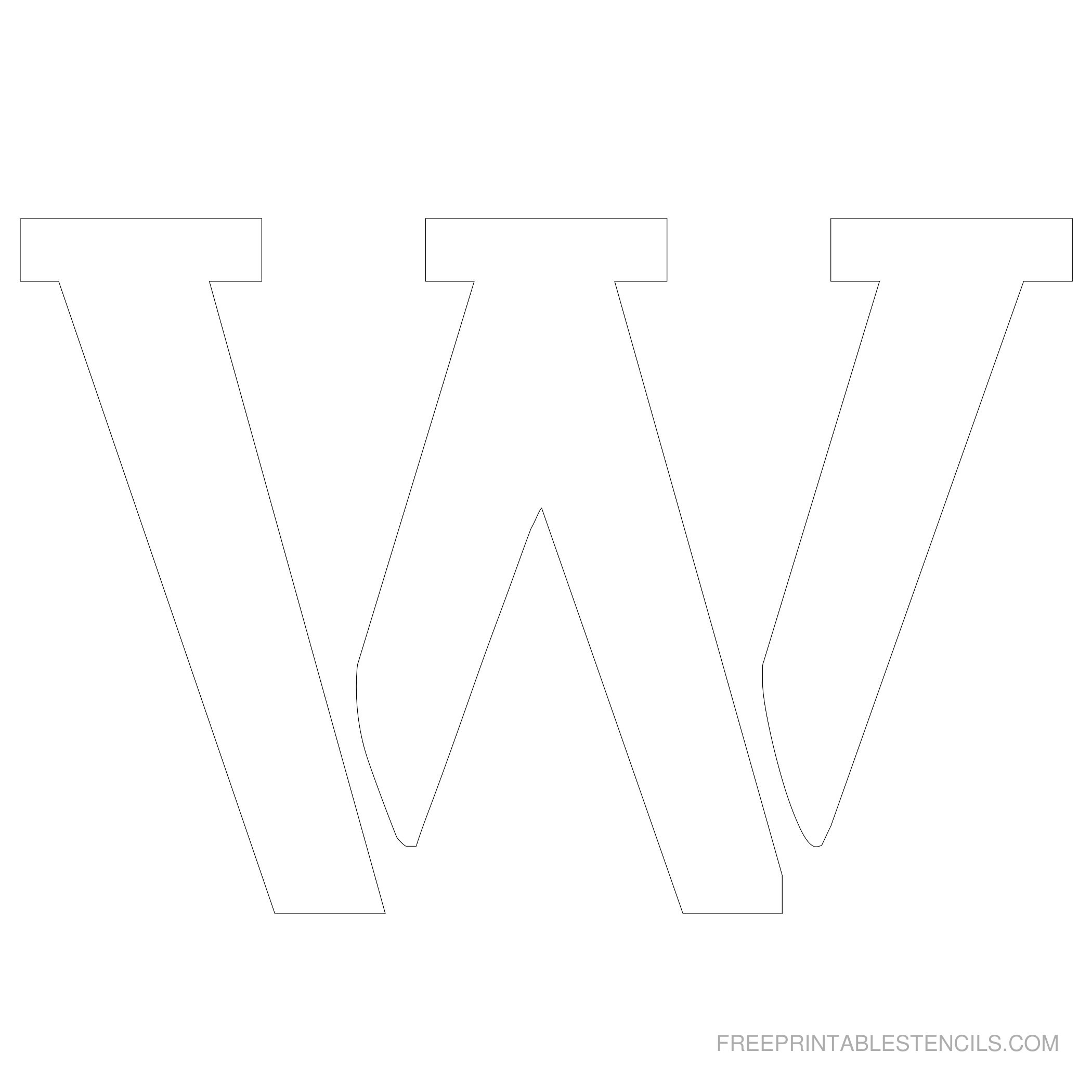 6 Inch Letter Stencils Printable Free
